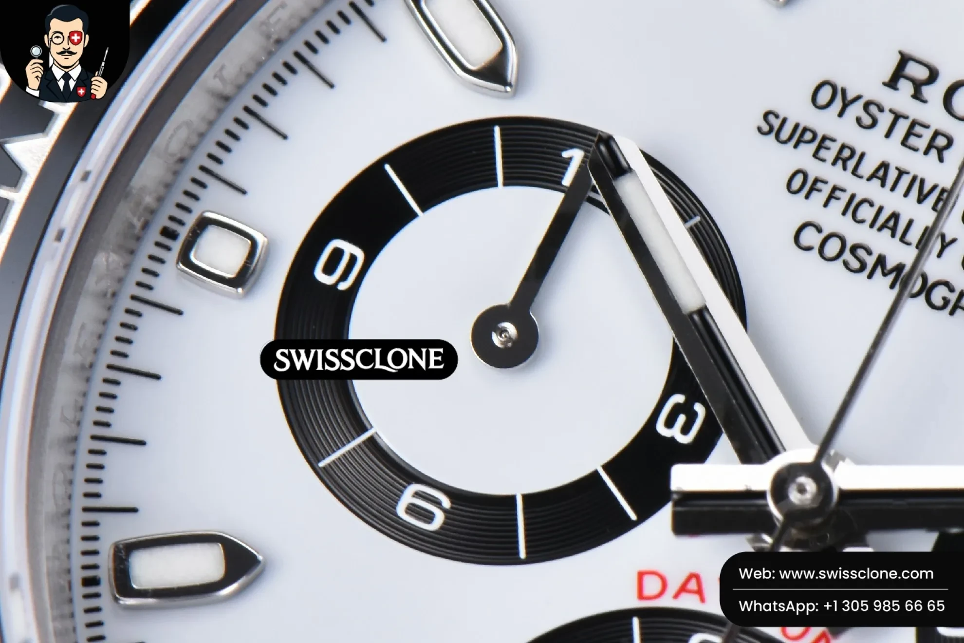 Rolex Daytona 116500 Panda White Dial 1:1 Super Clone - Lateral Case Thickness Profile