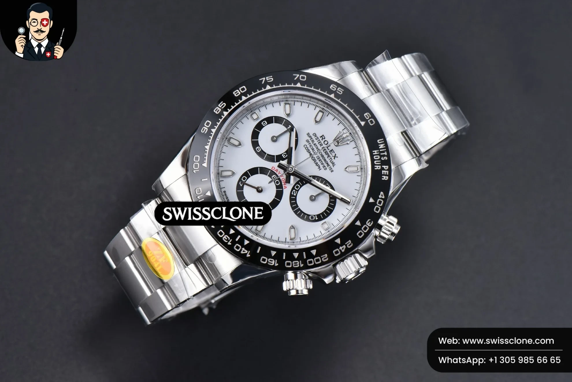 Rolex Daytona 116500 Panda White Dial 1:1 Super Clone - Bezel & Case Profile