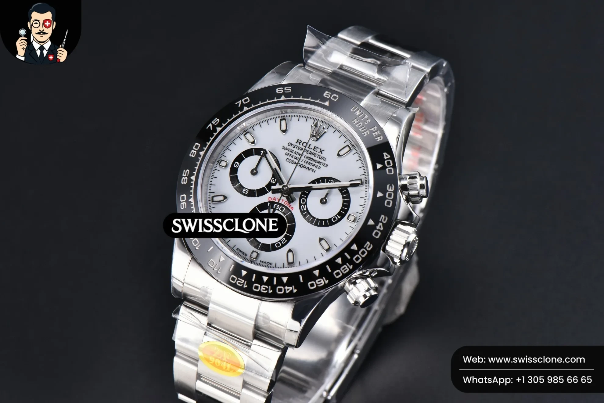 Rolex Daytona 116500 Panda White Dial 1:1 Super Clone - Clasp & Bracelet Finishing