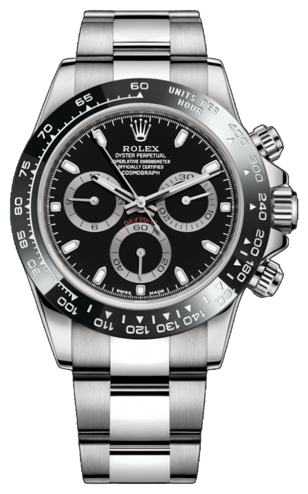 Rolex Cosmograph Daytona Black Dial M116500LN 904L