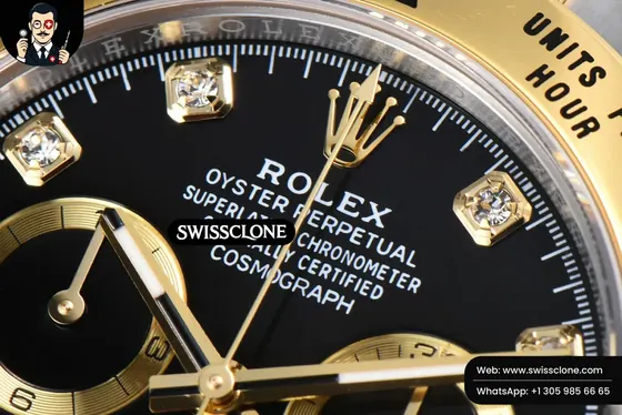 Rolex Daytona 116503 YG/SS Black Dial Diamond Marker YG/SS SH4130 1:1 Super Clone - Caseback & Cloned Calibre Movement