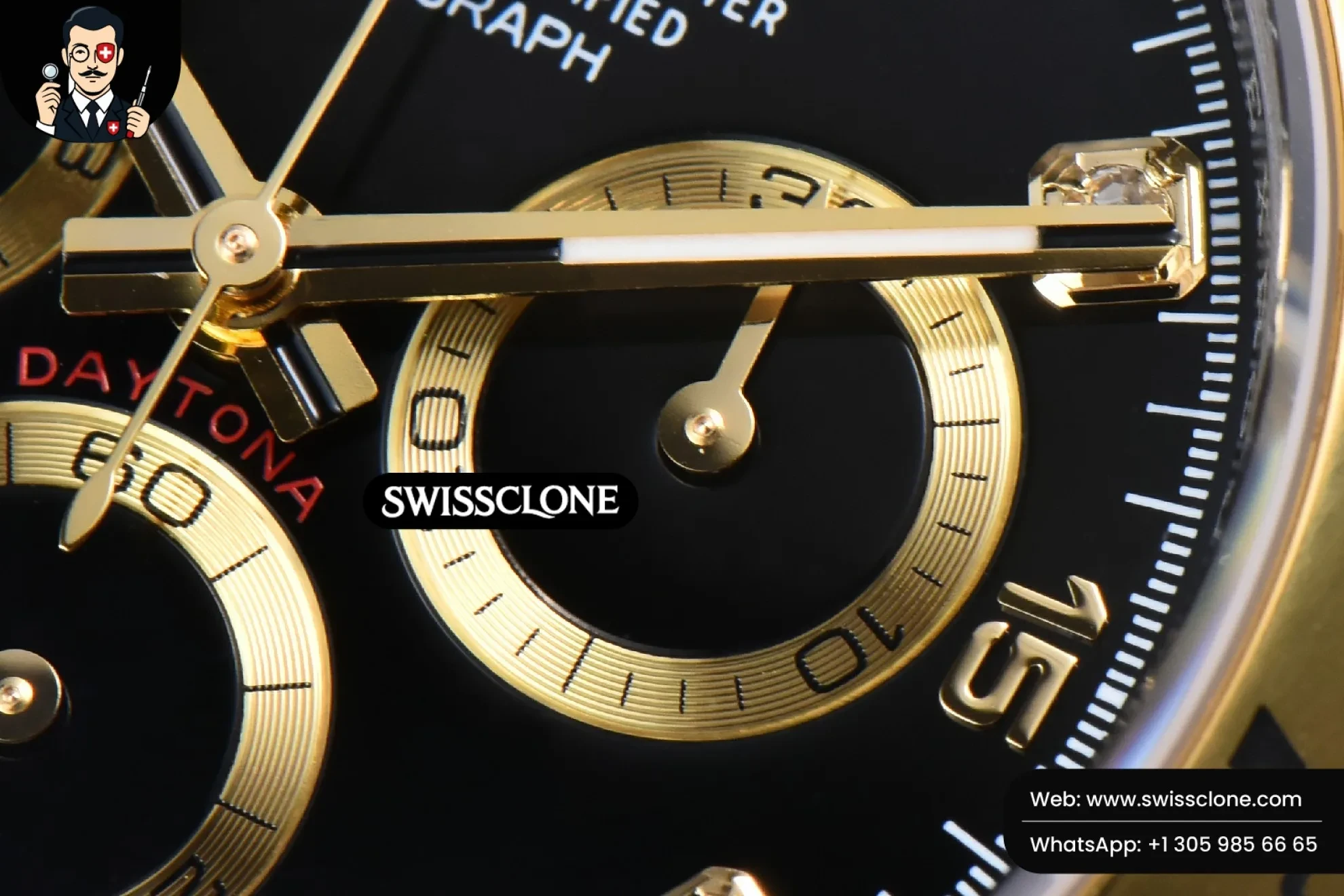 Rolex Daytona 116503 YG/SS Black Dial Diamond Marker YG/SS SH4130 1:1 Super Clone - On-Wrist Presence View