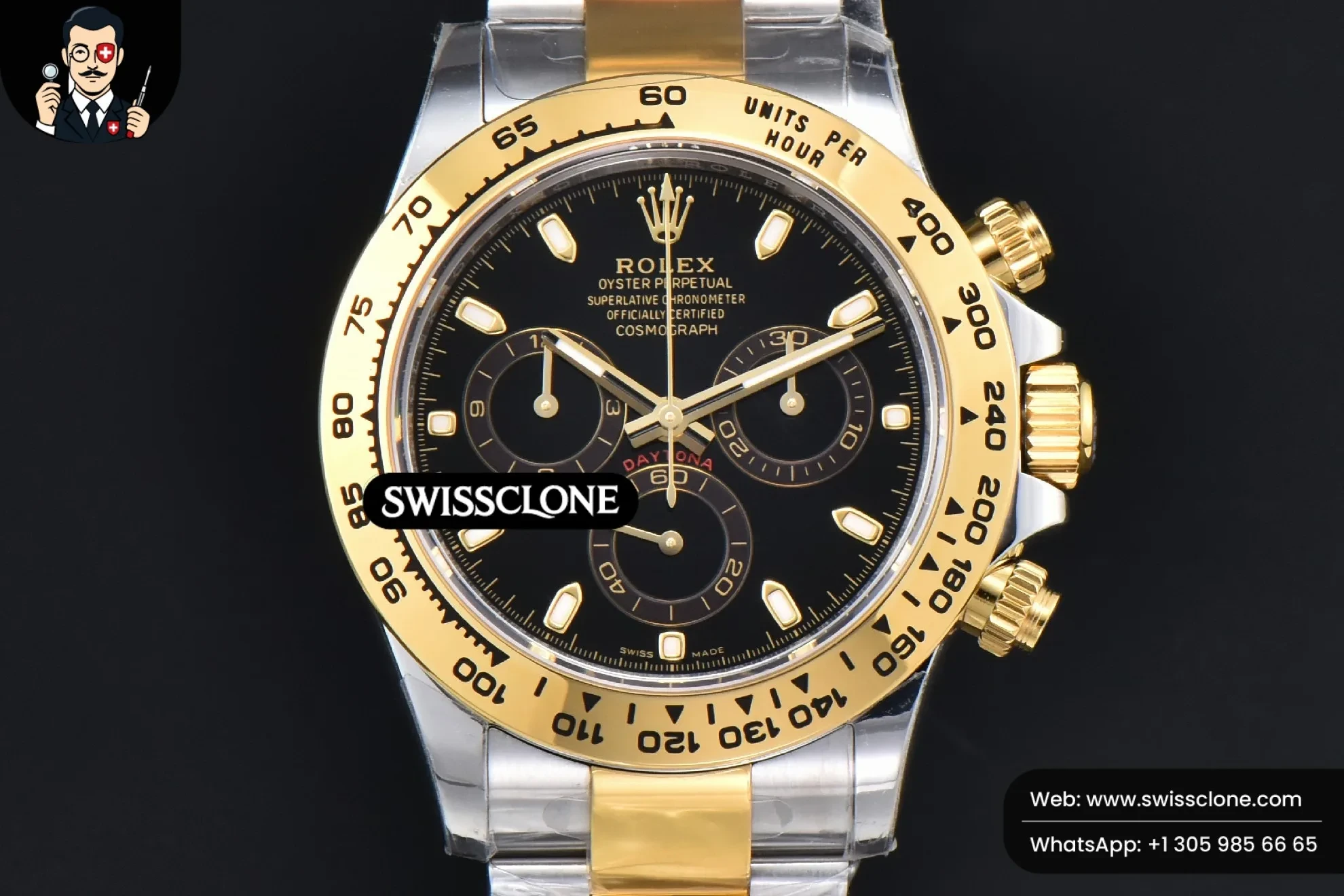 Rolex Daytona 116503 YG/SS Black Dial Lume Marker YG/SS SH4130