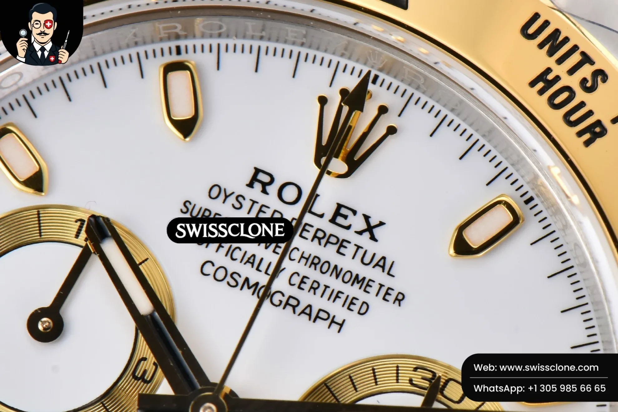 Rolex Daytona 116503 YG/SS BTF White Dial YG/SS BT Factory 1:1 Super Clone - Clasp & Bracelet Finishing