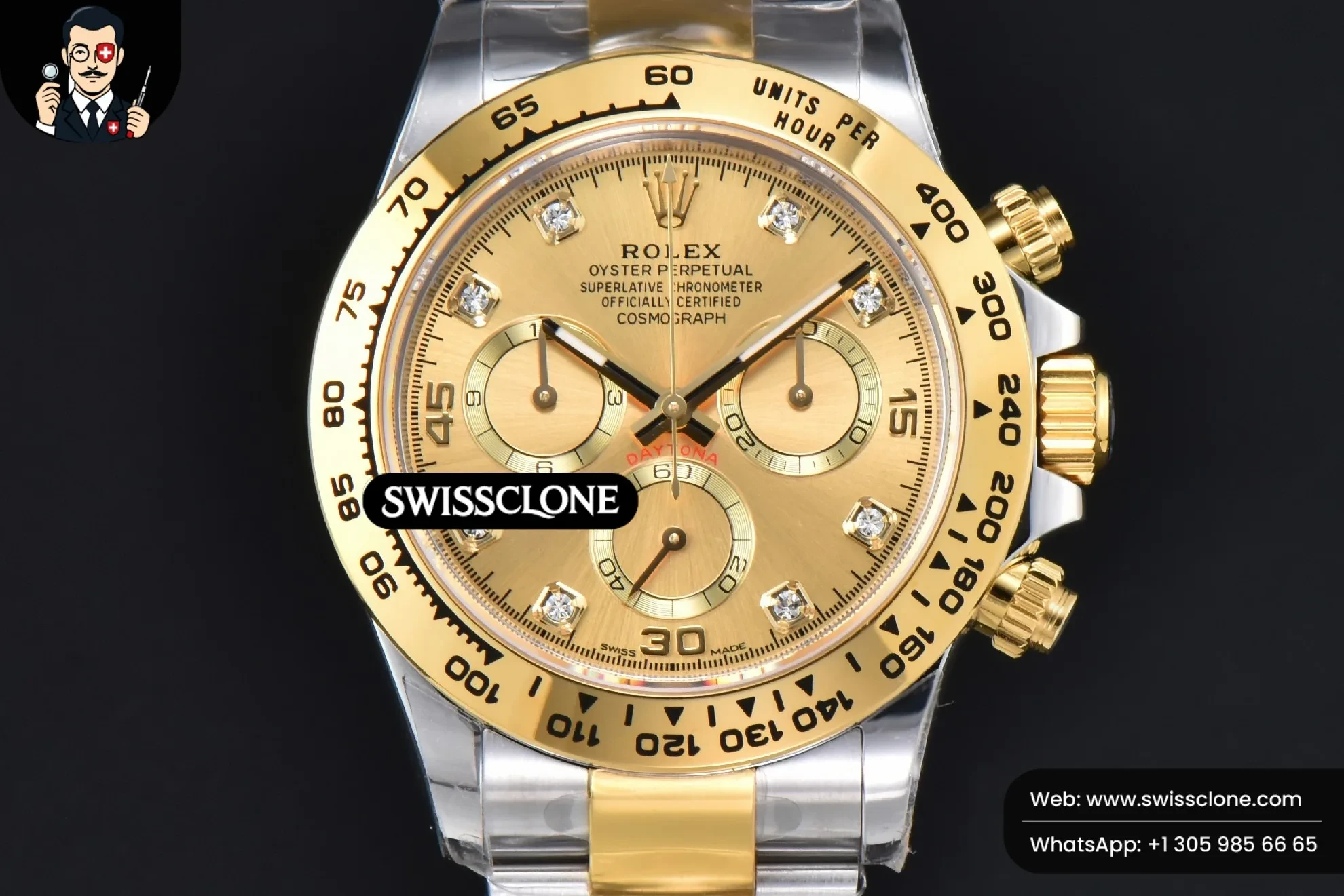 Rolex Daytona 116503 YG/SS Dial Diamond Marker YG/SS SH4130