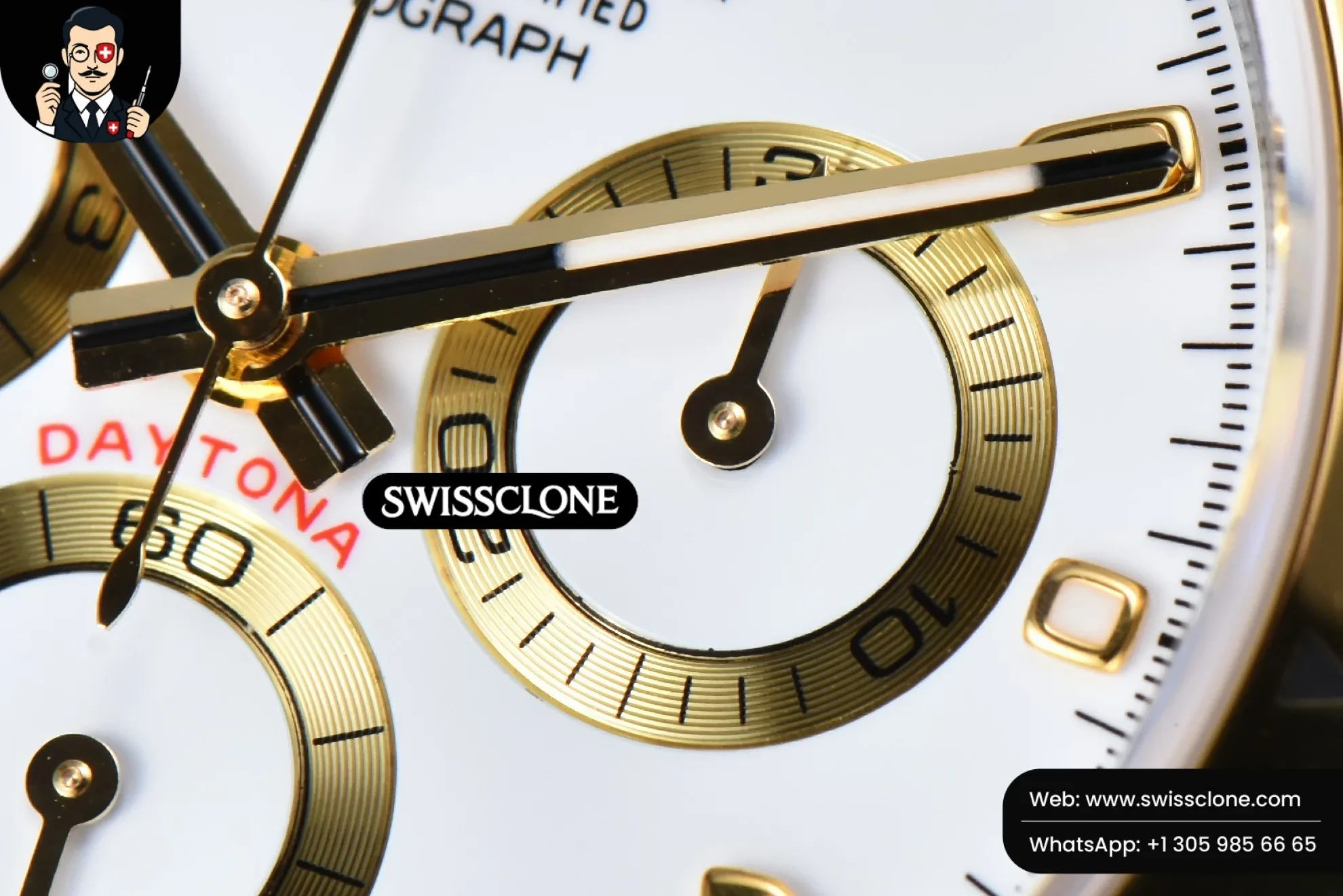 Rolex Daytona 116503 YG/SS White Dial Lume Marker YG/SS SH4130 1:1 Super Clone - On-Wrist Presence View