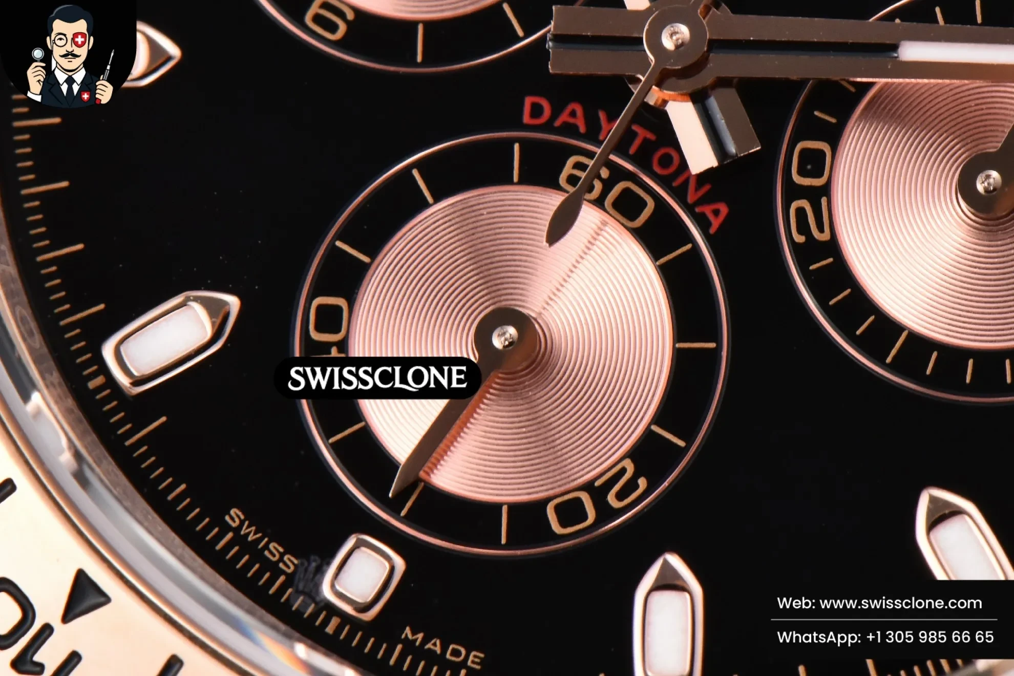 Rolex Daytona 116505 BTF Black Dial Subdial BT Factory 1:1 Super Clone - On-Wrist Presence View