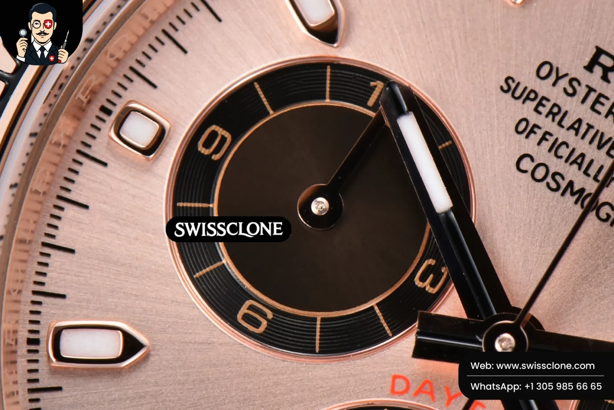 Rolex Daytona 116505 BTF Dial Black Subdial BT Factory 1:1 Super Clone - Caseback & Cloned Calibre Movement