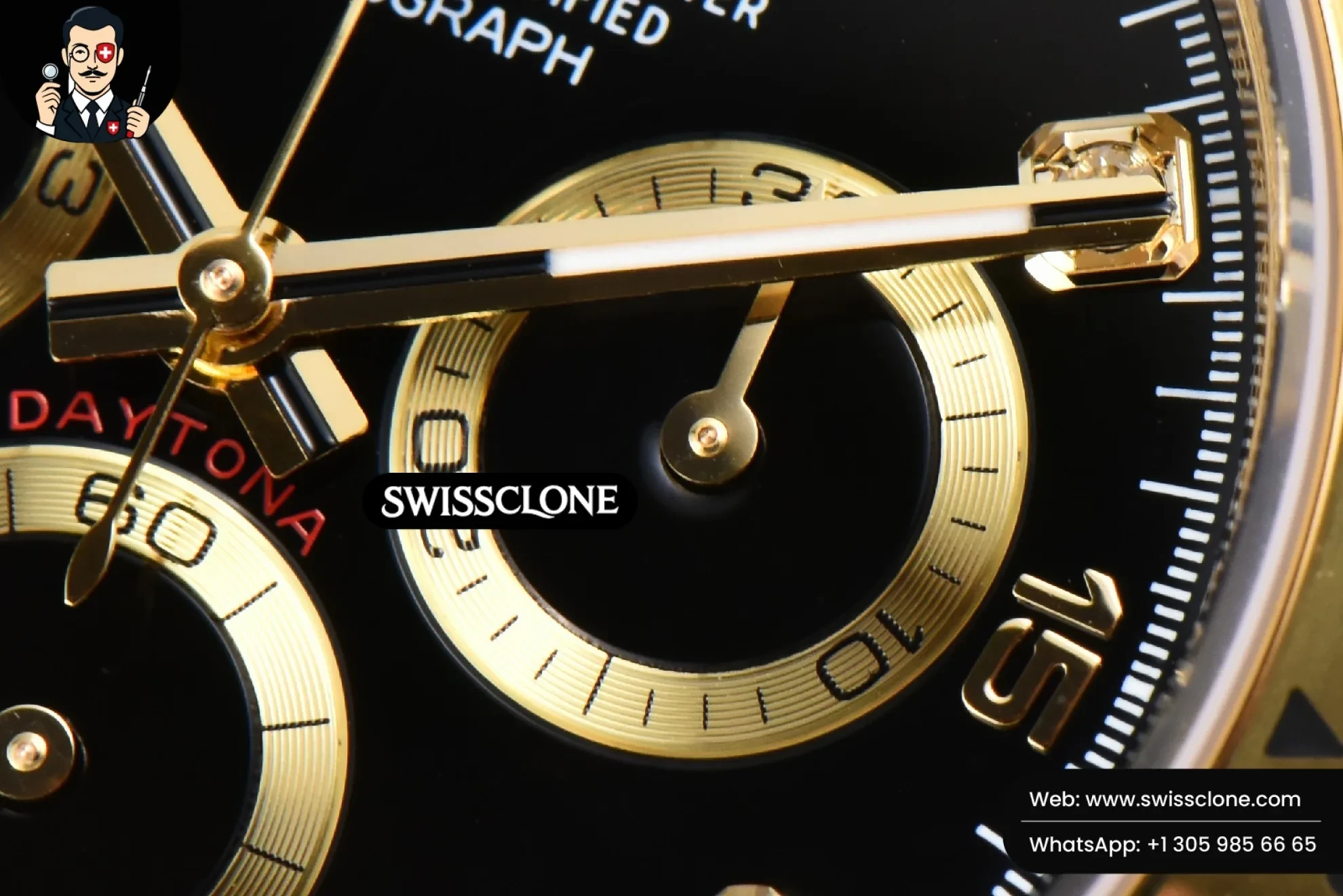 Rolex Daytona 116508 Black Dial Diamond Marker SH4130 1:1 Super Clone - On-Wrist Presence View