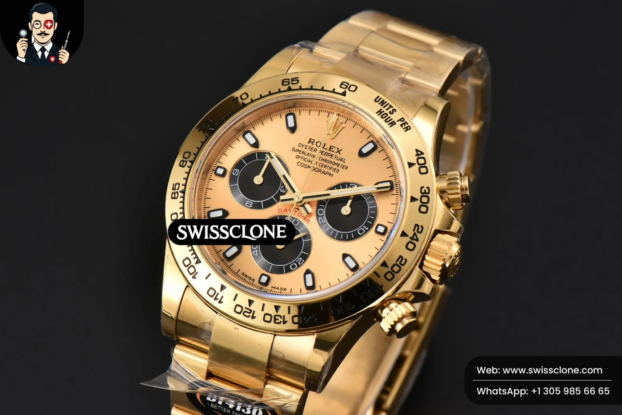 Rolex Daytona 116508 BTF Dial Black Subdial BT Factory 1:1 Super Clone - Bezel & Case Profile
