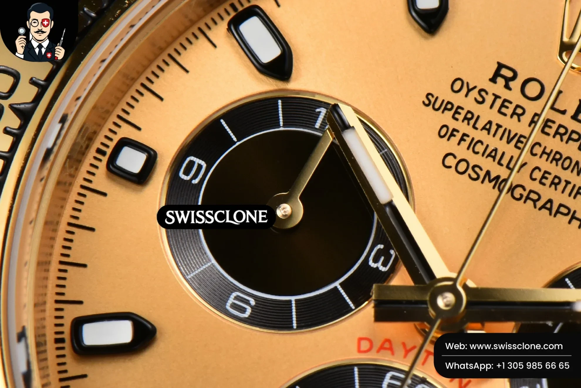 Rolex Daytona 116508 BTF Dial Black Subdial BT Factory 1:1 Super Clone - Caseback & Cloned Calibre Movement