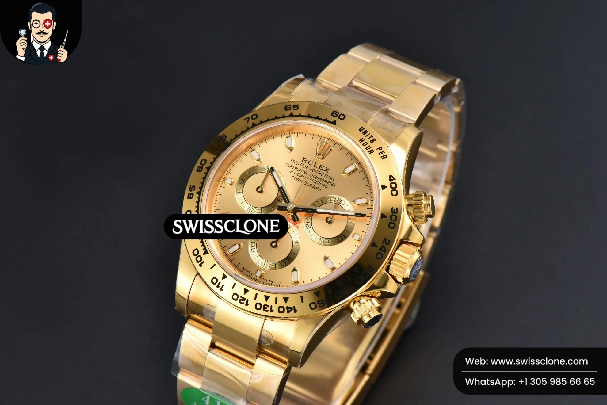 Rolex Daytona 116508 Dial Lume Marker SH4130 (not tungsten) 1:1 Super Clone - Clasp & Bracelet Finishing