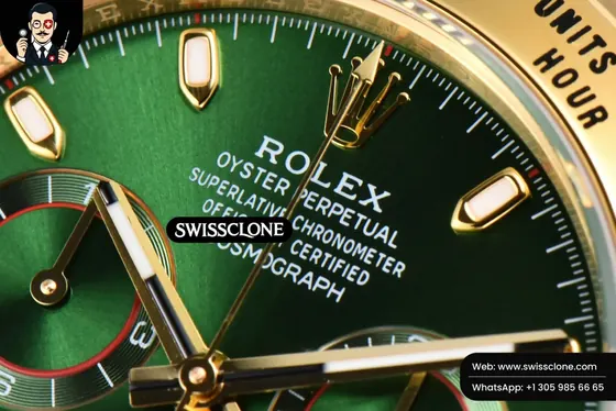Rolex Daytona 116508 Green Dial Lume Marker SH4130 1:1 Super Clone - Caseback & Cloned Calibre Movement