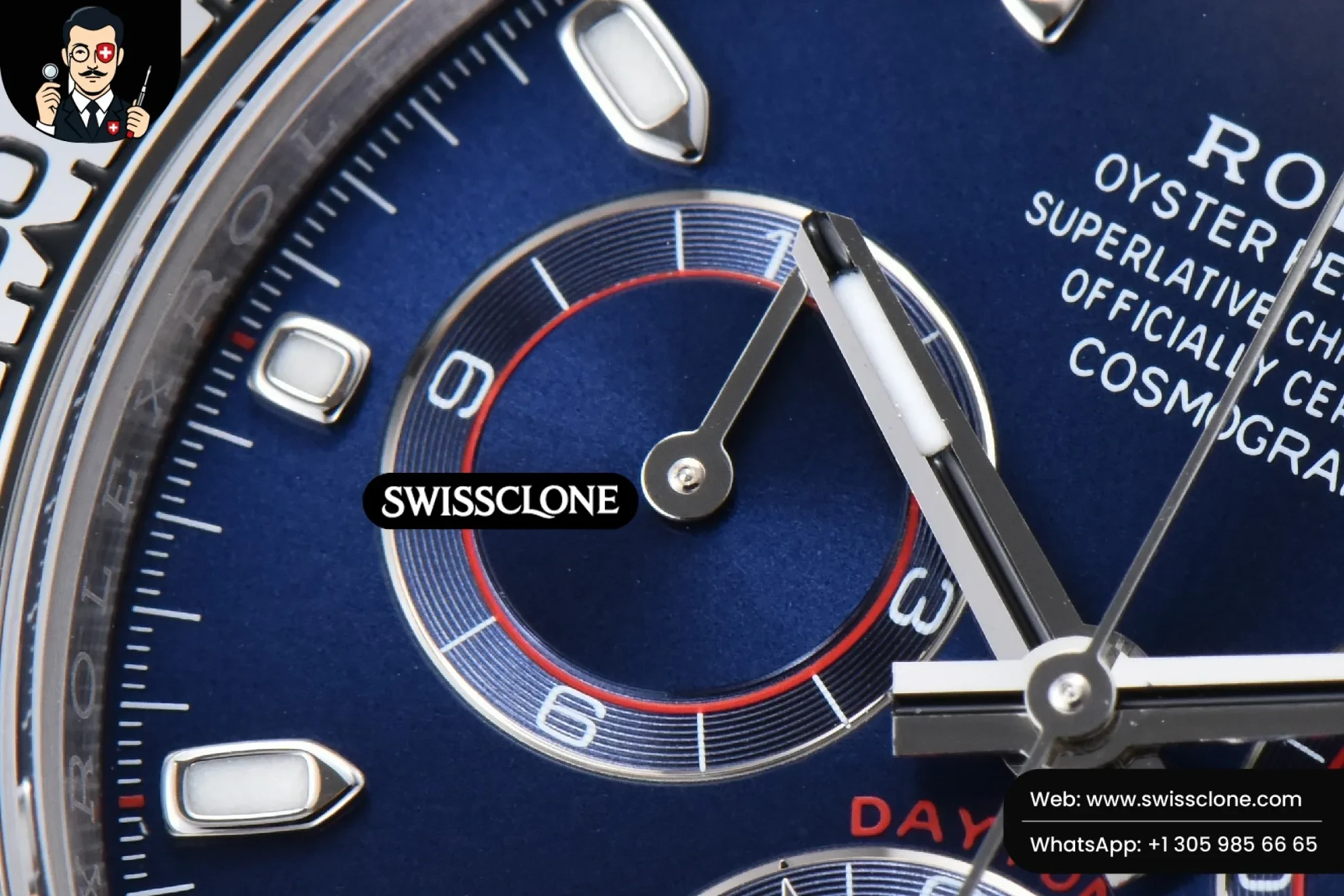Rolex Daytona 116509 904L BTF Navy Blue Dial BT Factory 1:1 Super Clone - Lateral Case Thickness Profile