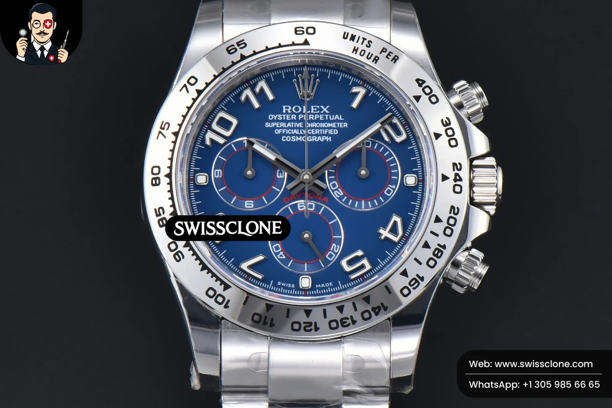 Rolex Daytona 116509 Blue Dial Digital Marker SH4130
