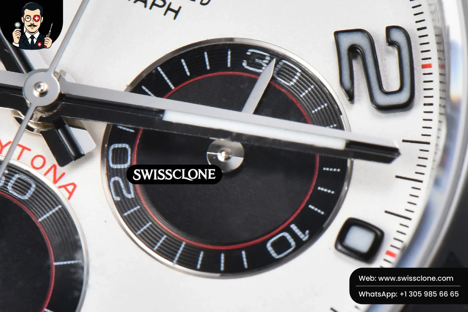 Rolex Daytona 116509 White Dial Digital Marker SH4130 1:1 Super Clone - On-Wrist Presence View