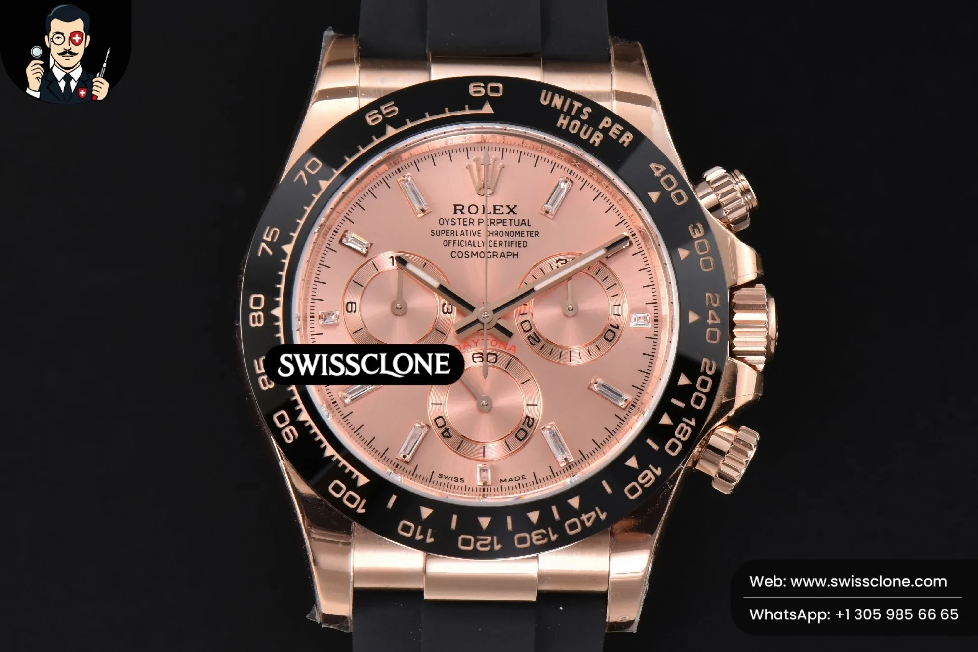 Rolex Daytona 116515 BTF Ceramic Dial Subdial Oysterflex