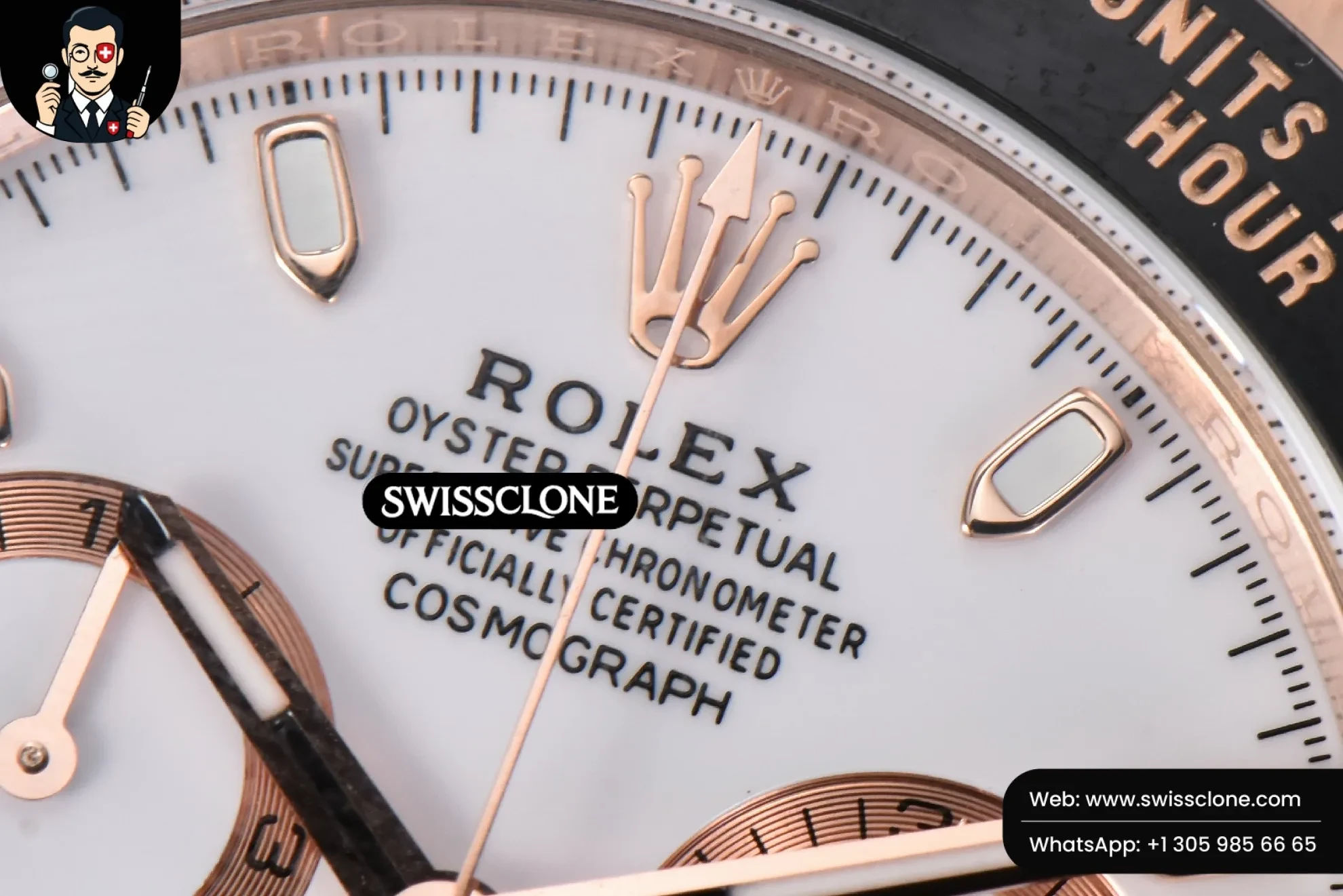 Rolex Daytona 116515 BTF Ceramic White/RG Dial Oysterflex BT Factory 1:1 Super Clone - Clasp & Bracelet Finishing