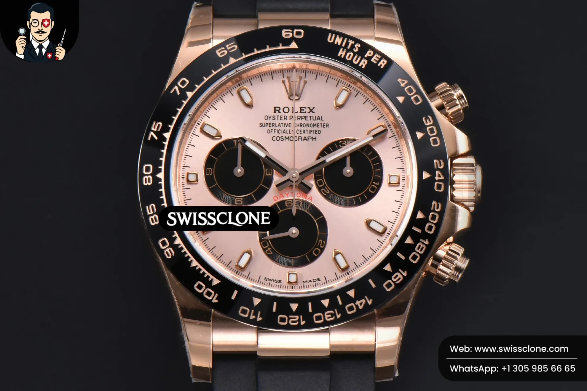 Rolex Daytona 116515 Dial Ceramic Bezel Oysterflex Tungsten Version SH4130