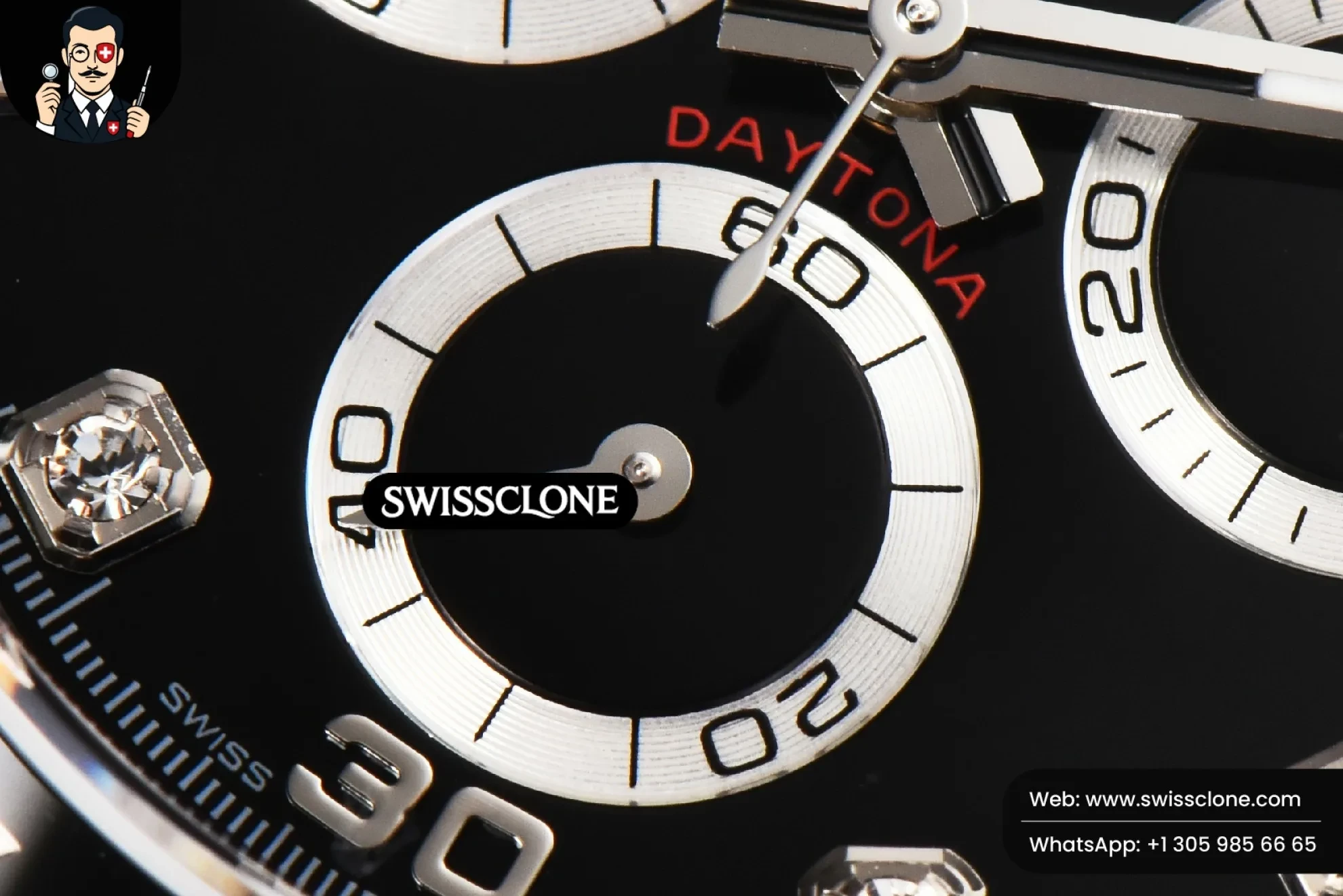 Rolex Daytona 116519 BTF Blac Dial Diamond Marker Oysterflex BT Factory 1:1 Super Clone - On-Wrist Presence View