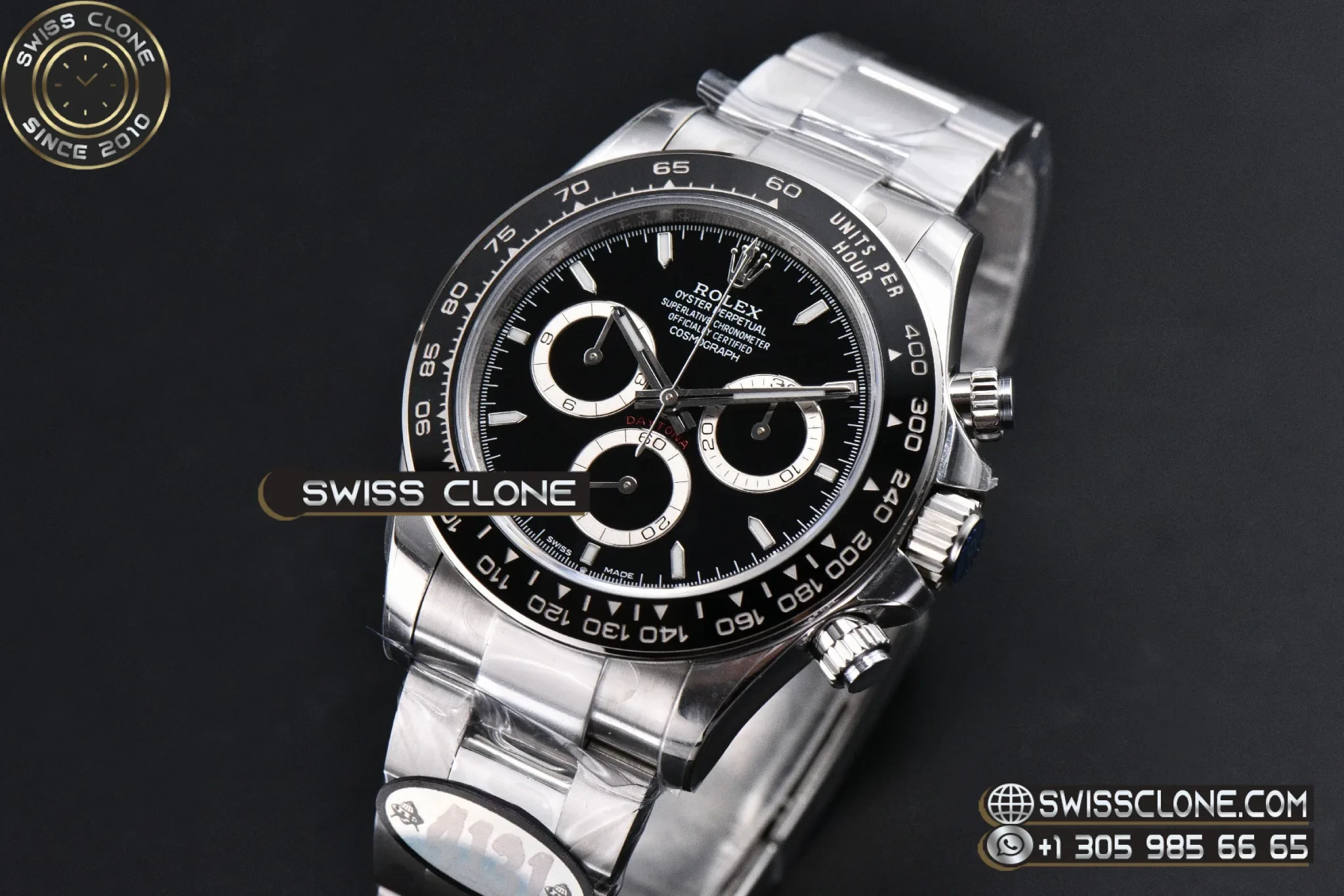 Rolex Daytona 126500 40mm Black Dial 1:1 Super Clone - Clasp & Bracelet Finishing