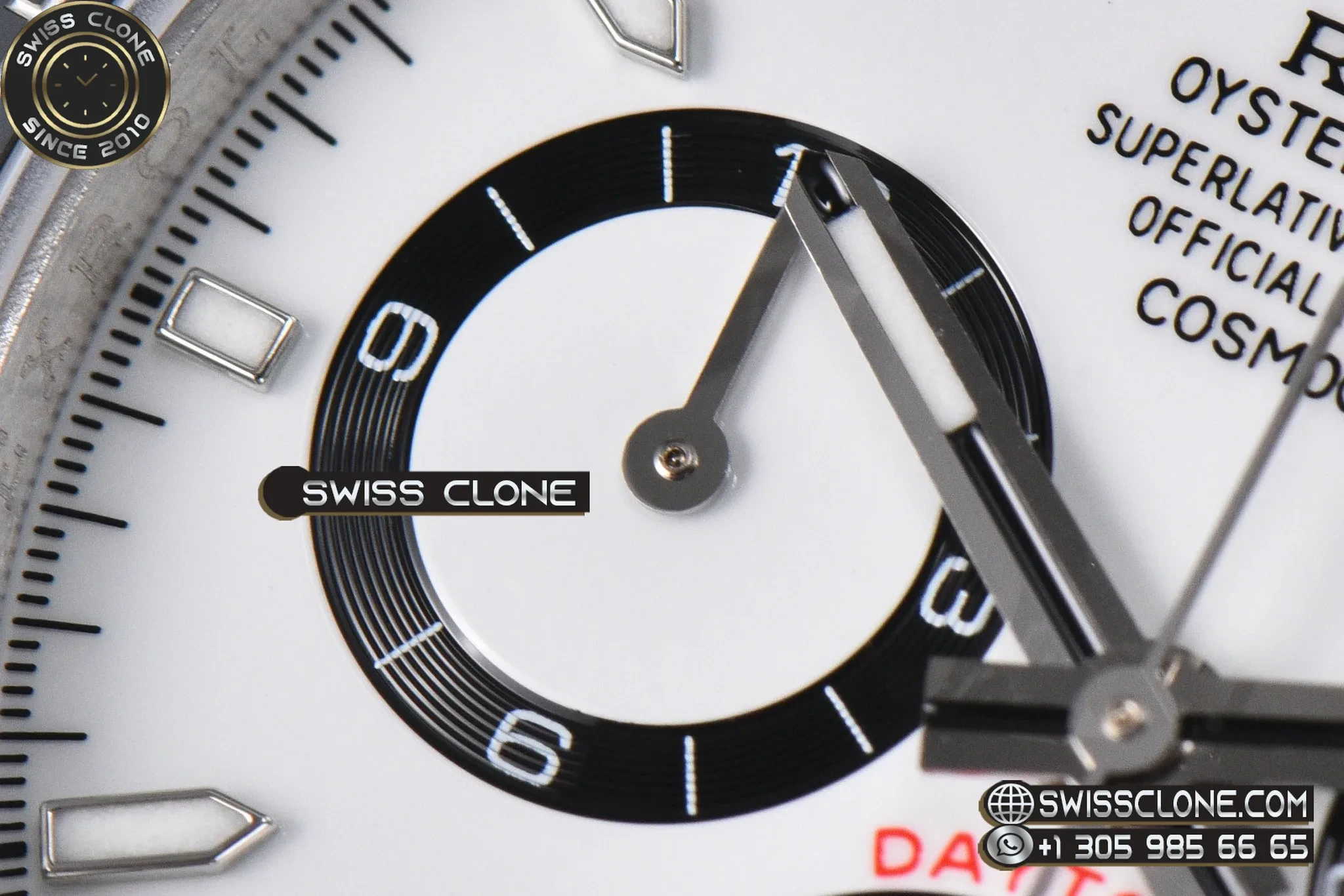 Rolex Daytona 126500 Panda 40mm UFO 904L White Dial 1:1 Super Clone - Lateral Case Thickness Profile