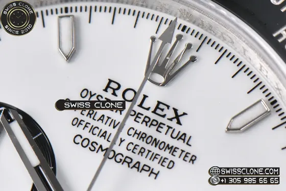 Rolex Daytona 126500 Panda 40mm UFO 904L White Dial 1:1 Super Clone - Caseback & Cloned Calibre Movement