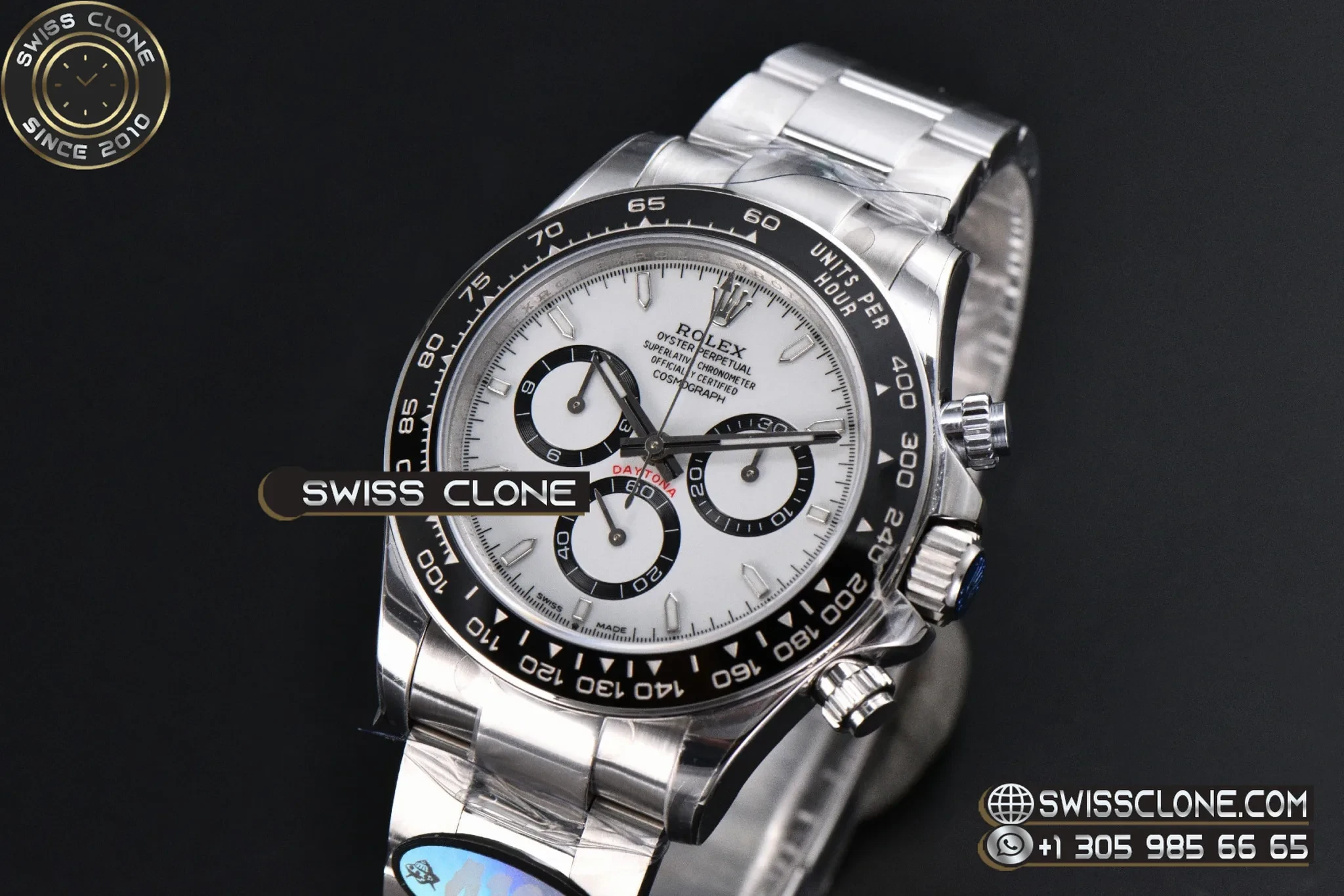 Rolex Daytona 126500 Panda 40mm UFO 904L White Dial 1:1 Super Clone - Clasp & Bracelet Finishing