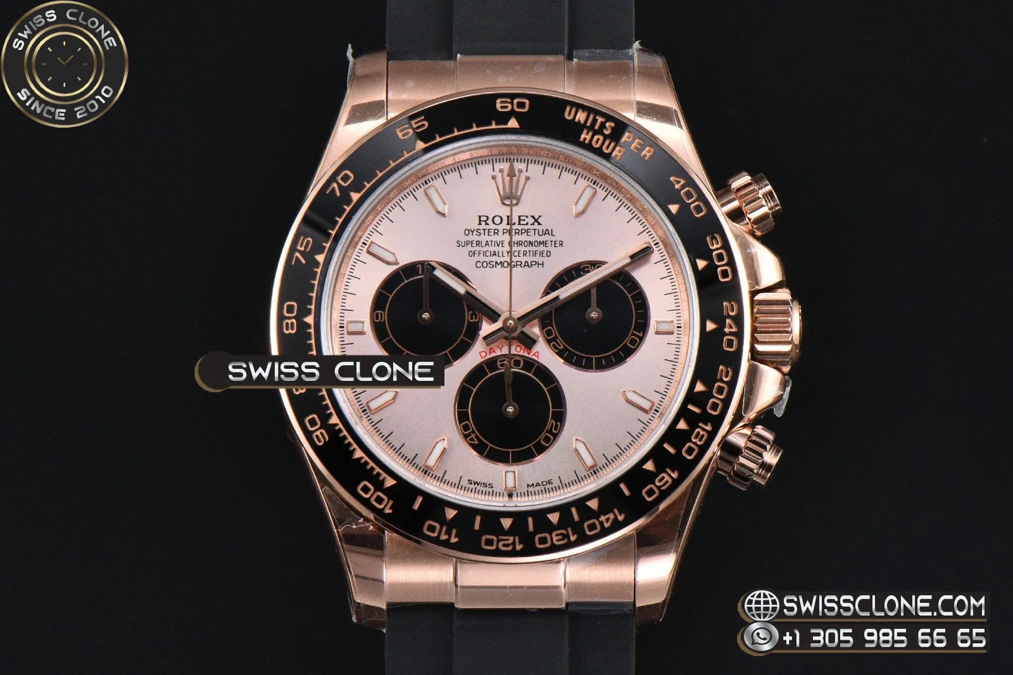 Rolex Daytona 126515 40mm UFO Black Bezel Black Subdial Black Oysterflex UF4131(Free Sprung)