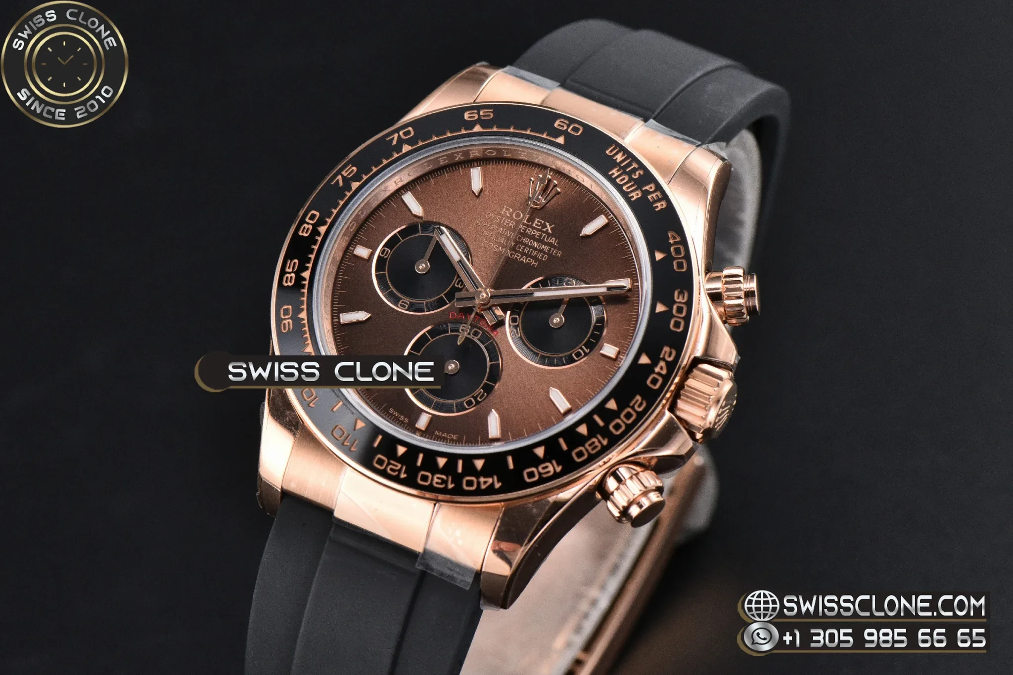 Rolex Daytona 126515 40mm UFO Black Ceramic Bezel Brown Dial Oysterflex UF4131(Free Sprung) 1:1 Super Clone - Clasp & Bracelet Finishing