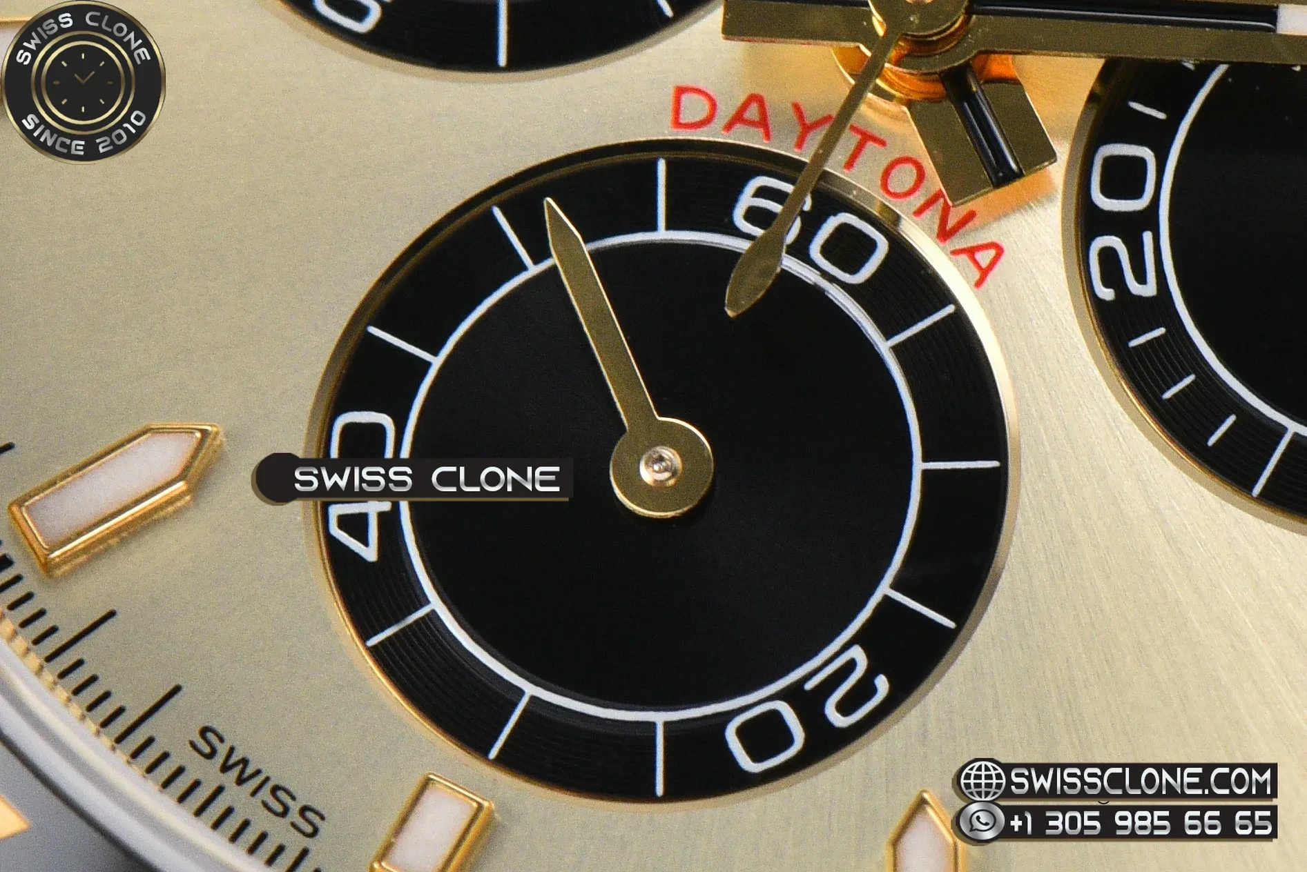 Rolex Daytona 126518 40mm UFO Black Subdial Oysterflex UF4131(Free Sprung) 1:1 Super Clone - On-Wrist Presence View