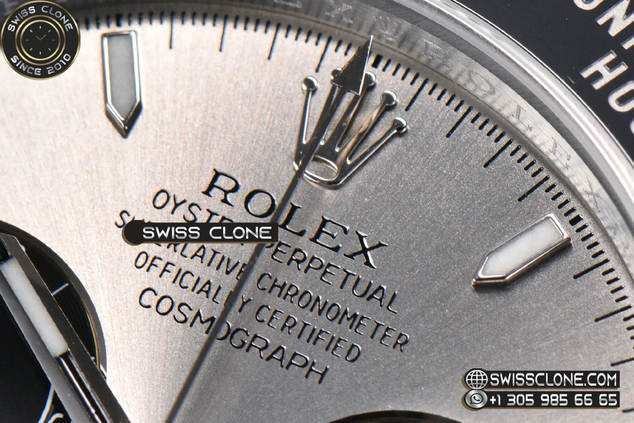 Rolex Daytona 126519 40mm UFO Gray Black Subdial Oysterflex UF4131(Free Sprung) 1:1 Super Clone - Caseback & Cloned Calibre Movement
