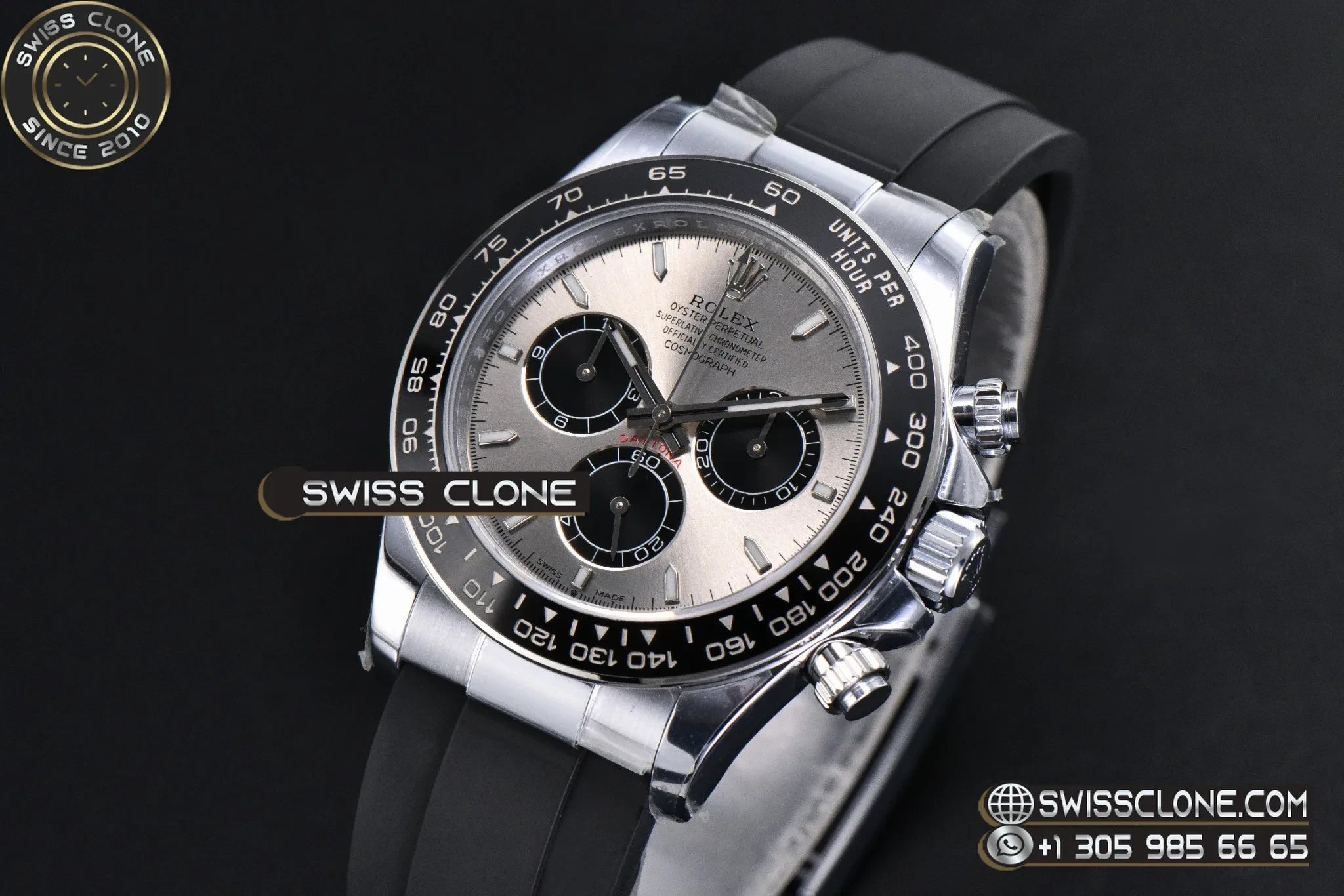 Rolex Daytona 126519 40mm UFO Gray Black Subdial Oysterflex UF4131(Free Sprung) 1:1 Super Clone - Clasp & Bracelet Finishing
