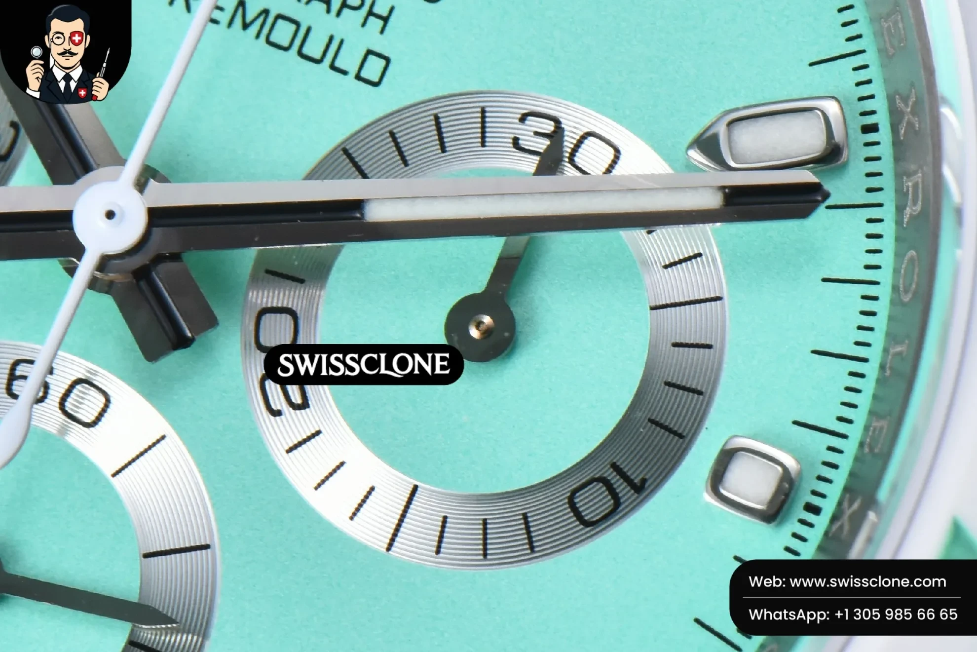 Rolex Daytona AETF White Ceramic Tiffany Dial Ceramic 1:1 Super Clone - Lateral Case Thickness Profile