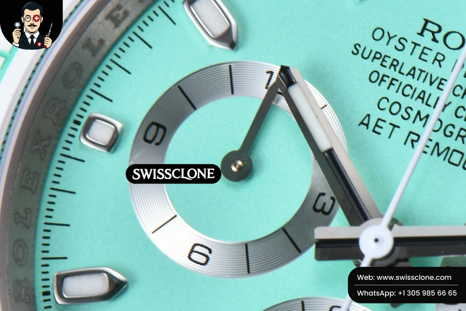 Rolex Daytona AETF White Ceramic Tiffany Dial Ceramic 1:1 Super Clone - Caseback & Cloned Calibre Movement
