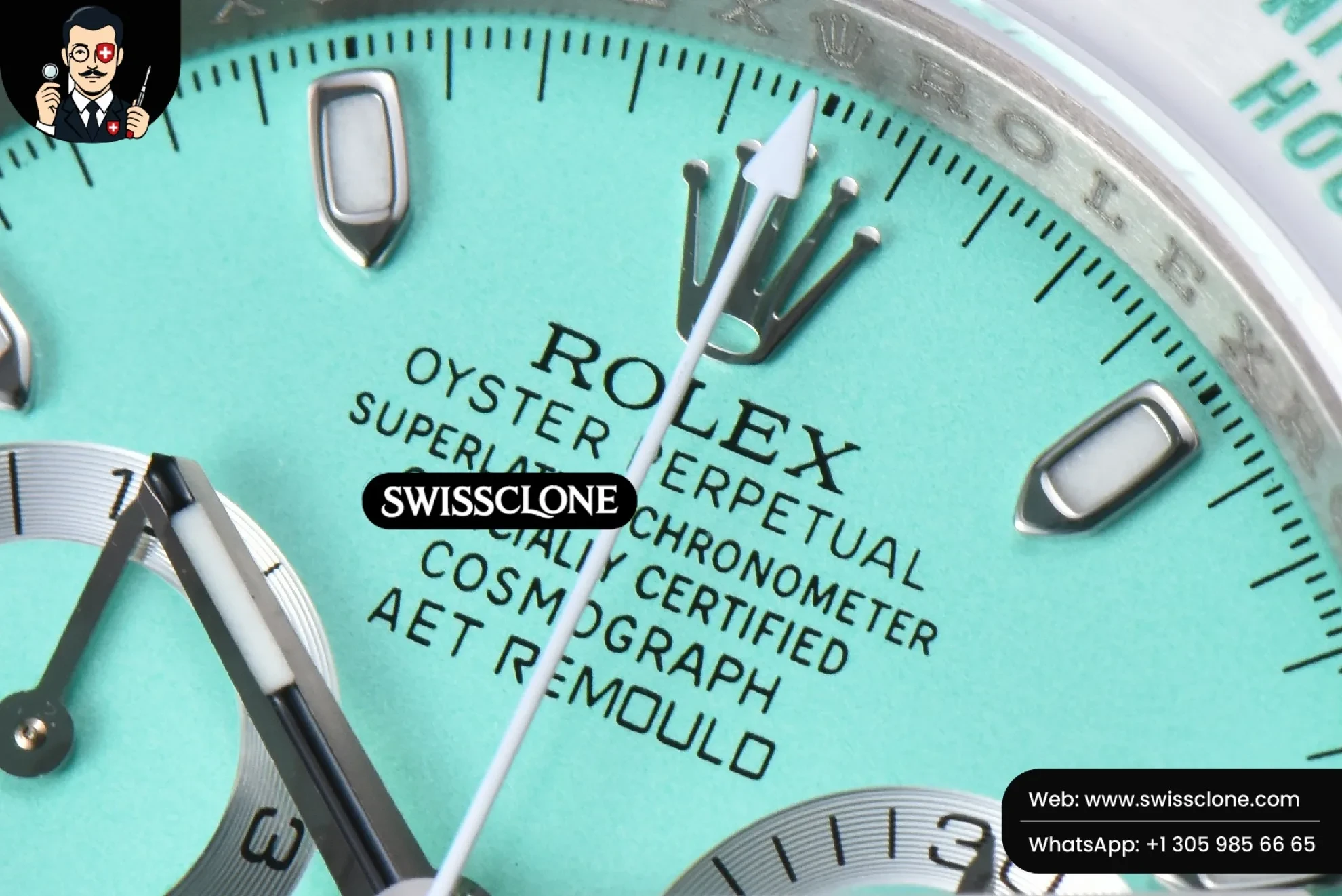 Rolex Daytona AETF White Ceramic Tiffany Dial Ceramic 1:1 Super Clone - Clasp & Bracelet Finishing