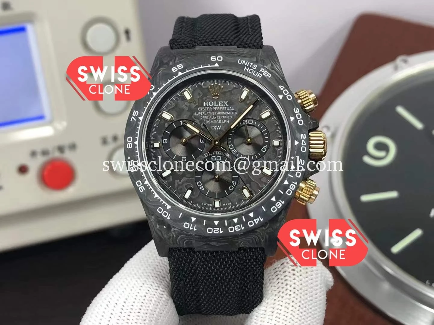 Rolex Daytona DiW Black & Gold Carbon