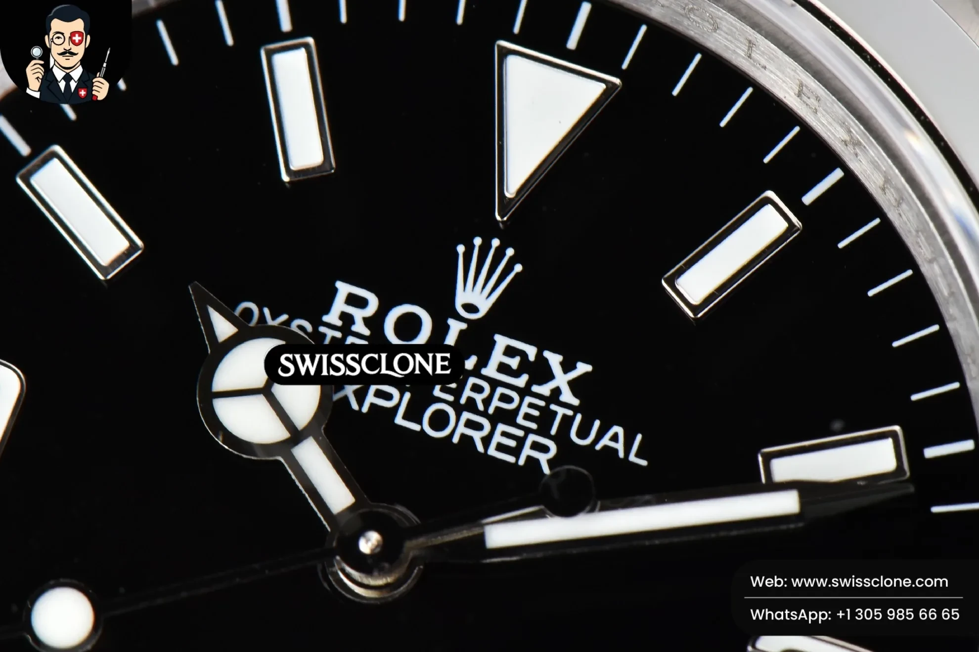Rolex Explorer 124273 36mm 316L Black Dial VR3230 1:1 Super Clone - Lateral Case Thickness Profile
