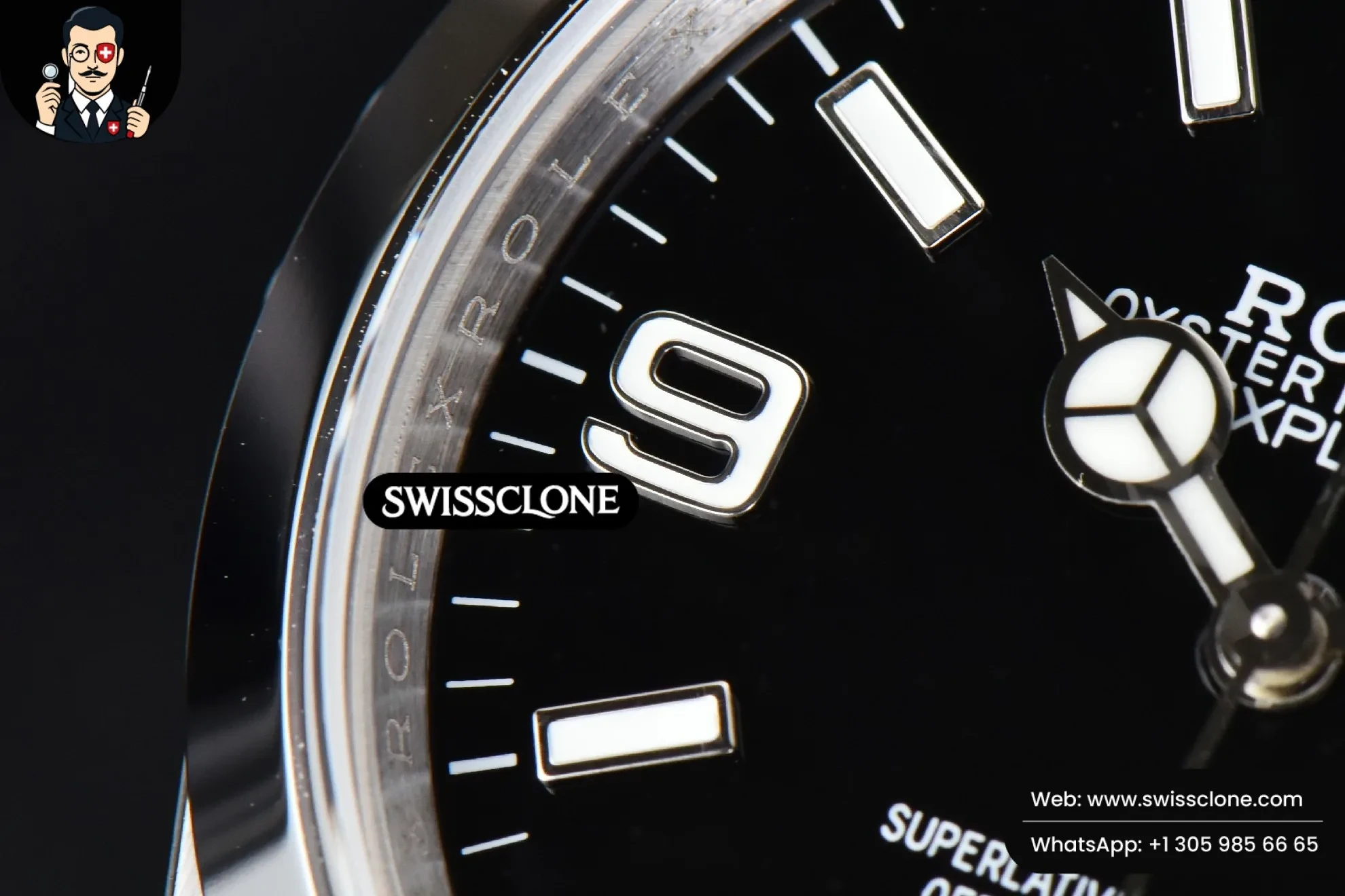 Rolex Explorer 124273 36mm 316L Black Dial VR3230 1:1 Super Clone - Caseback & Cloned Calibre Movement