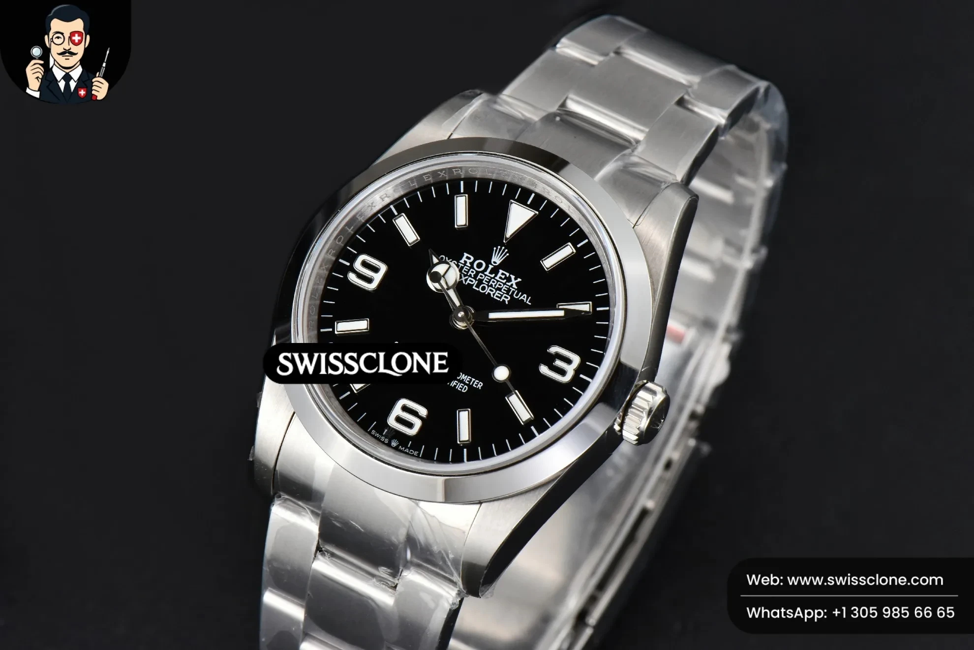 Rolex Explorer 124273 36mm 316L Black Dial VR3230 1:1 Super Clone - Clasp & Bracelet Finishing