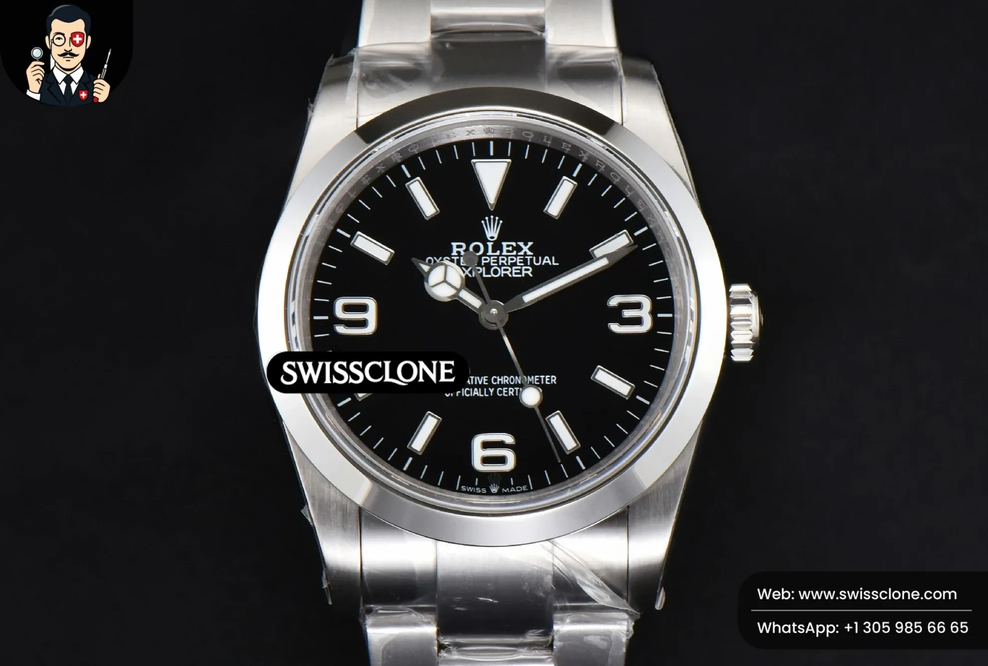 Rolex Explorer 124273 36mm 316L Black Dial VR3230