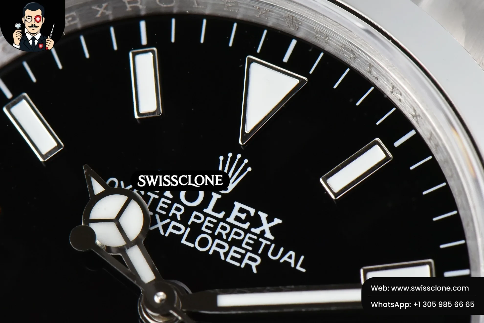 Rolex Explorer 124273 36mm 904L Black Dial VR3230 1:1 Super Clone - Caseback & Cloned Calibre Movement