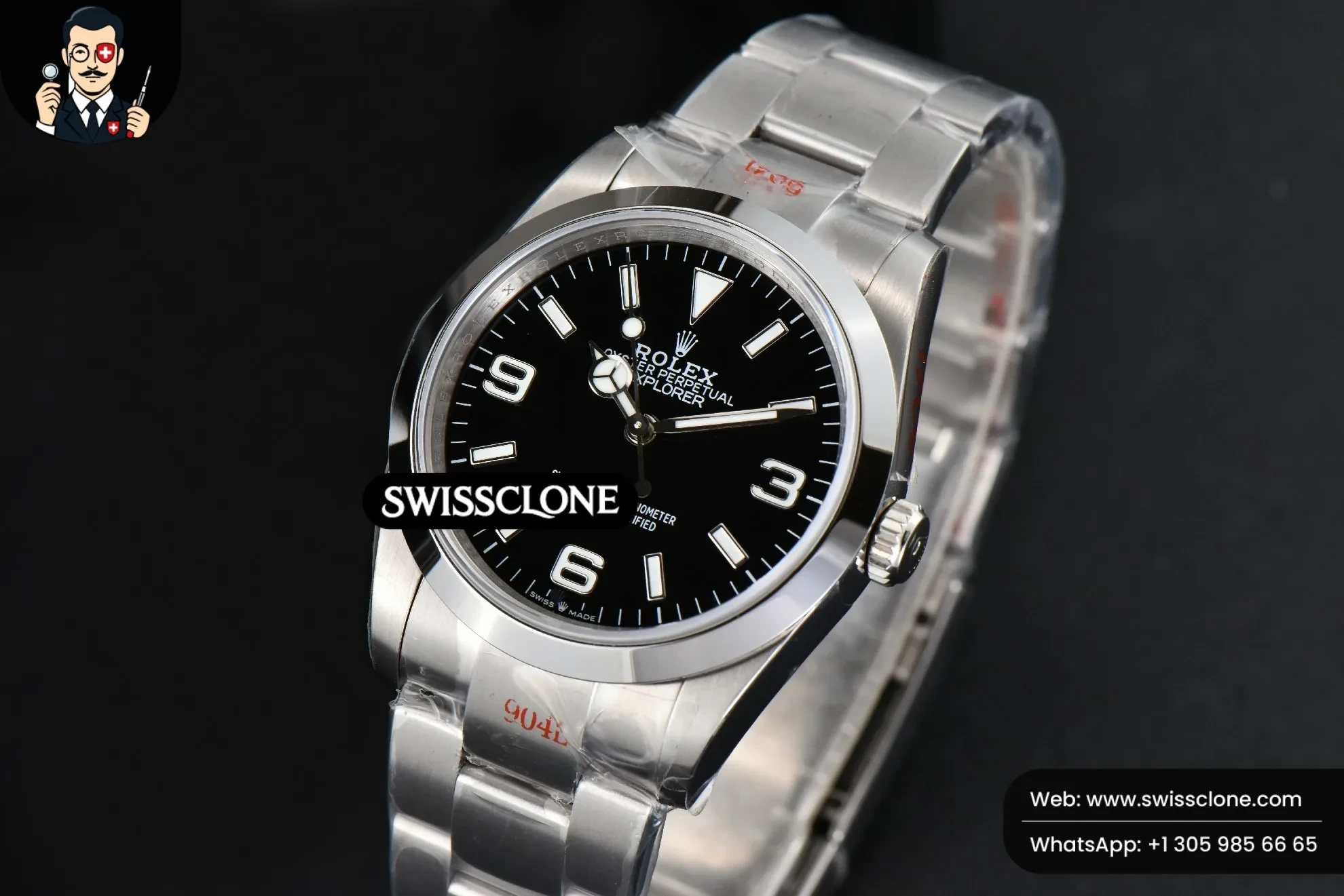 Rolex Explorer 124273 36mm 904L Black Dial VR3230 1:1 Super Clone - Clasp & Bracelet Finishing