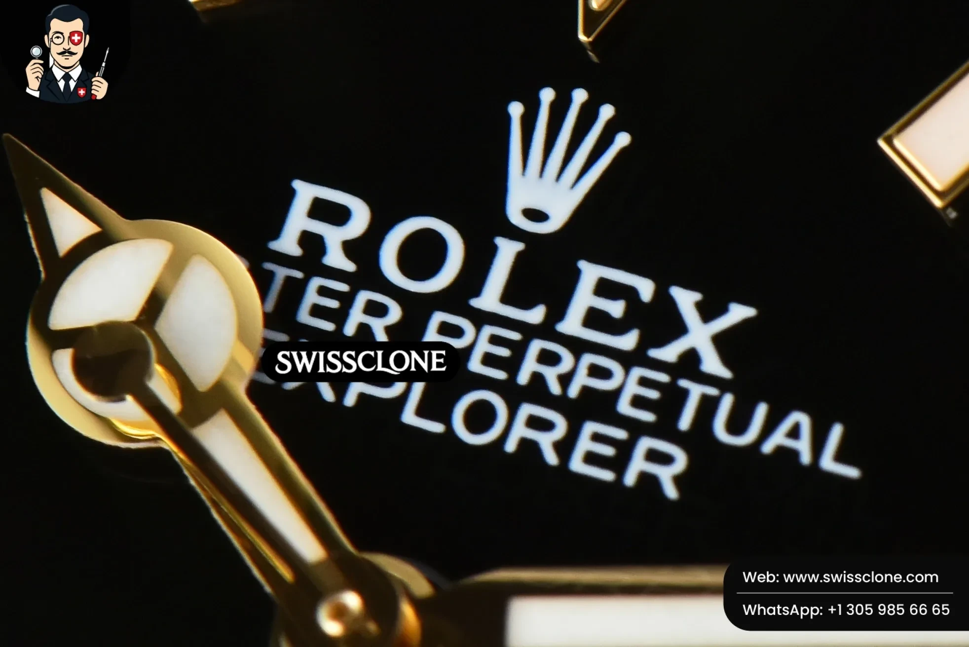 Rolex Explorer I 124273 36mm YG/SS Black Dial YG/SS 1:1 Super Clone - Caseback & Cloned Calibre Movement