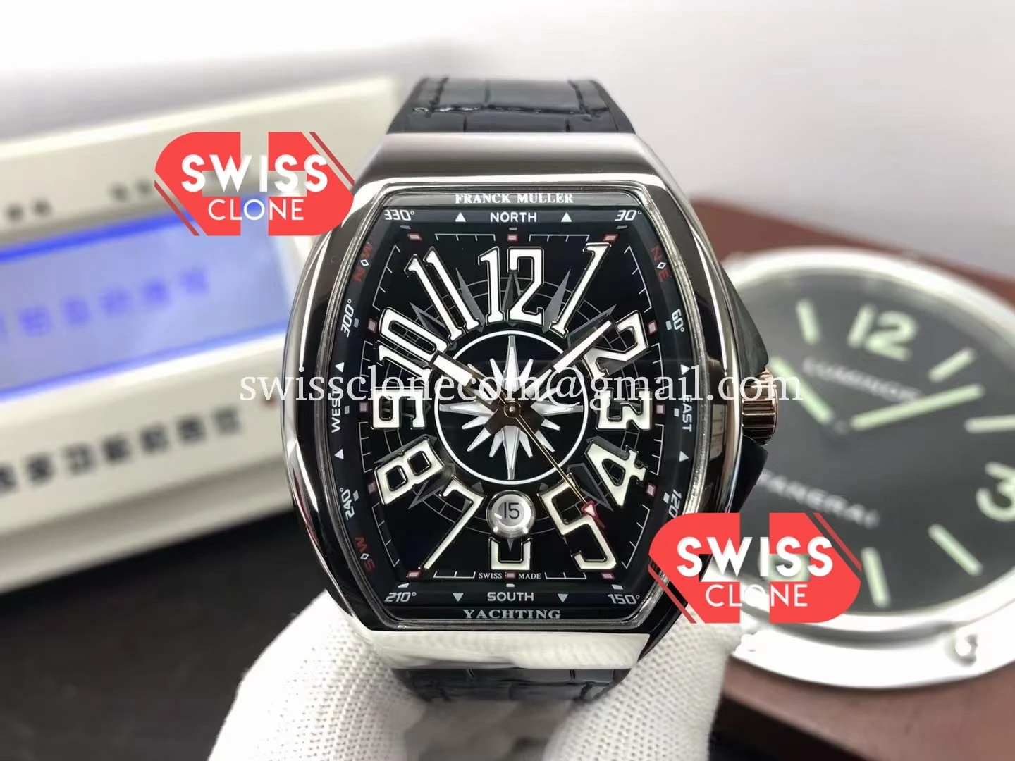 Franck Muller Vanguard Yachting V45 Steel Black Dial
