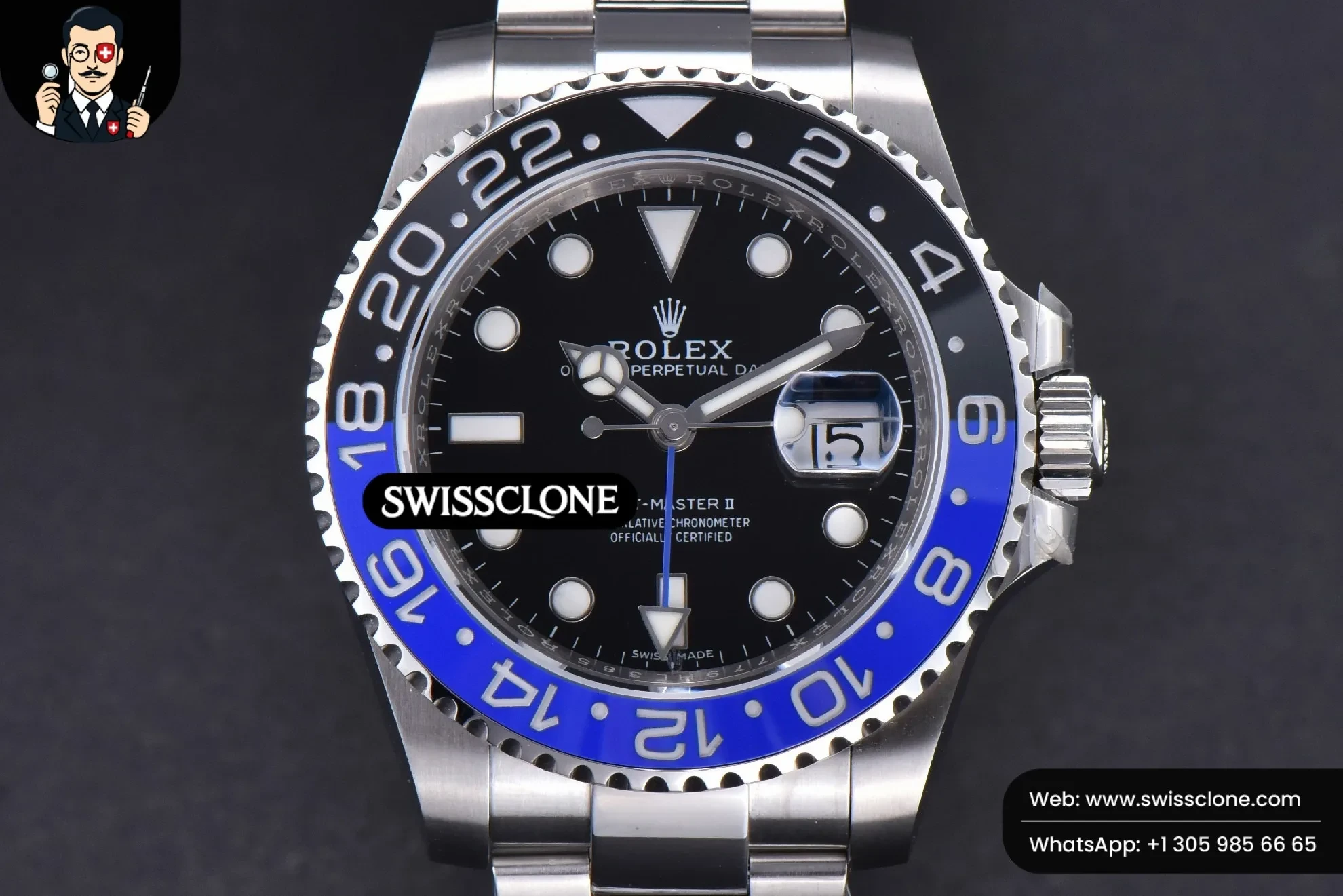 Rolex GMT Master V9F 126710 BLNR Black DIial Oyster