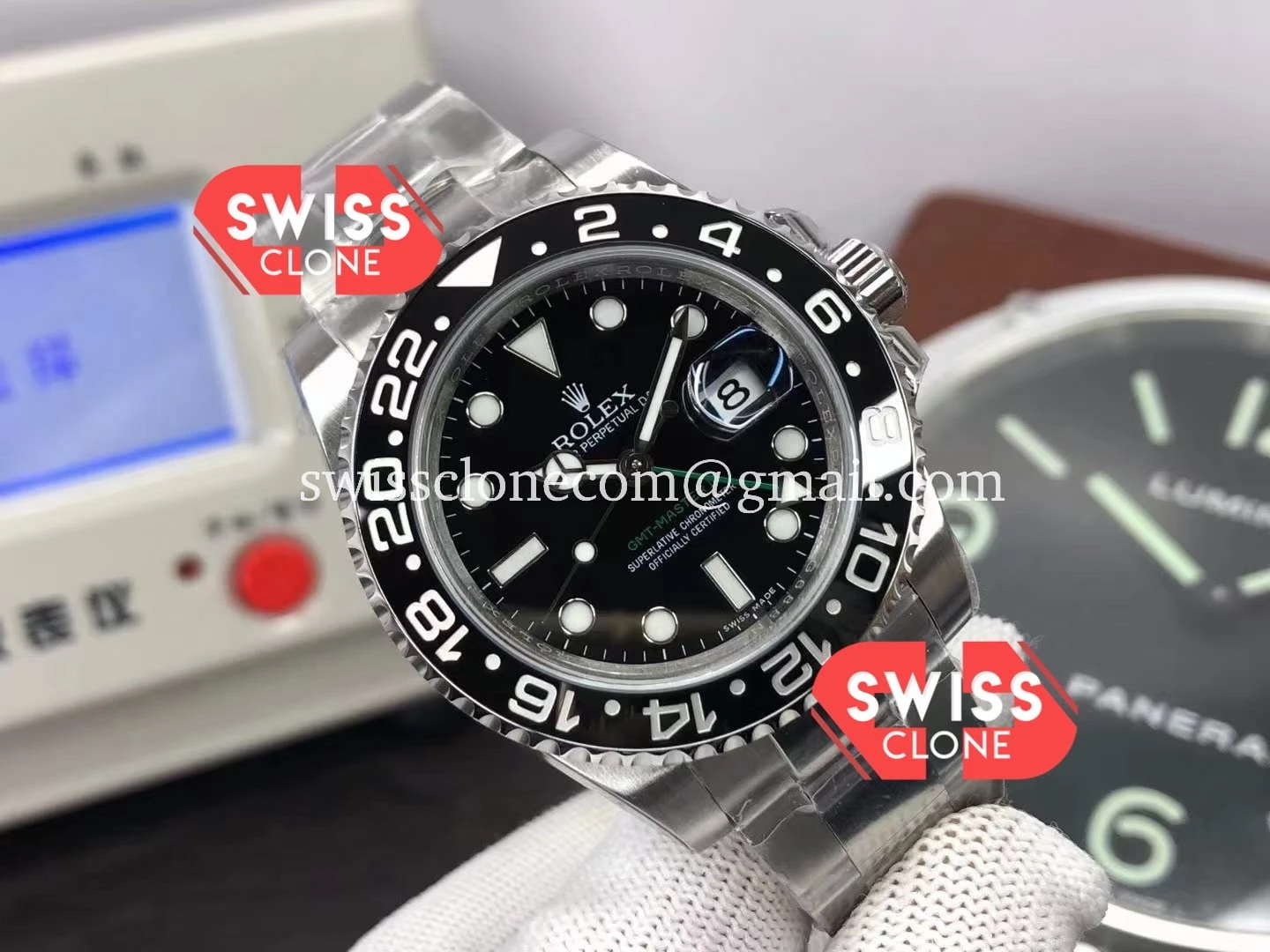 Rolex GMT Masters II 116710LN 78200 Cal.3186 Movement 1:1 Super Clone - Dial Macro Close-Up