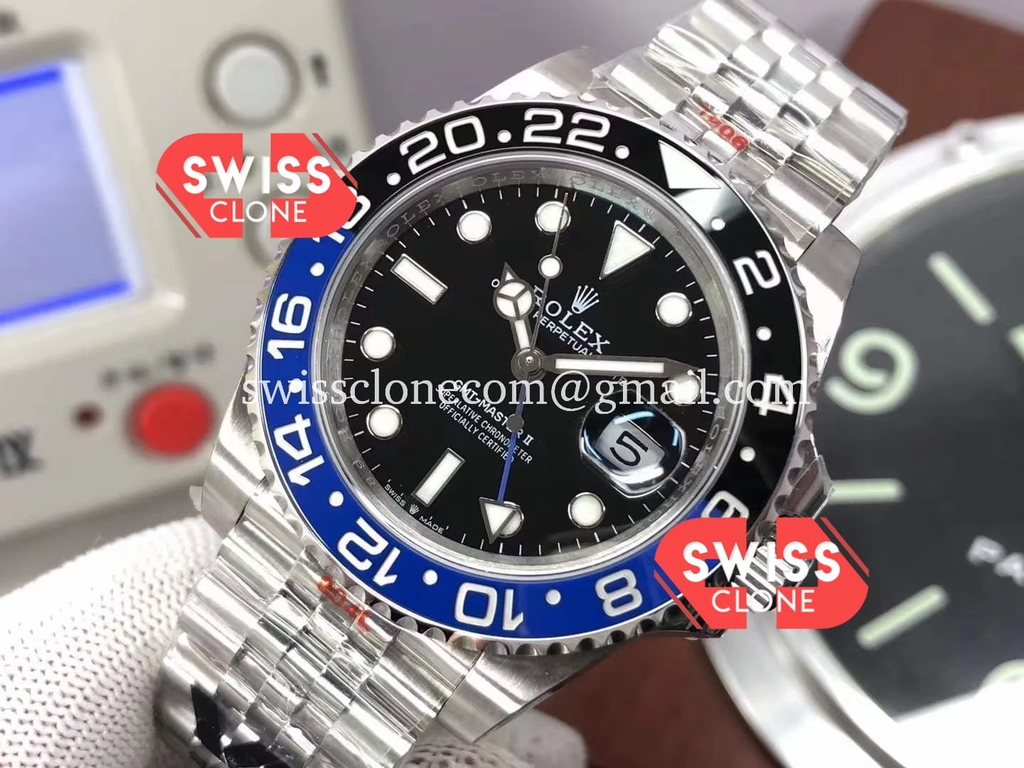 Rolex GMT Masters II 126710BLNR Batgirl Cal.3285 1:1 Super Clone - Bezel & Case Profile