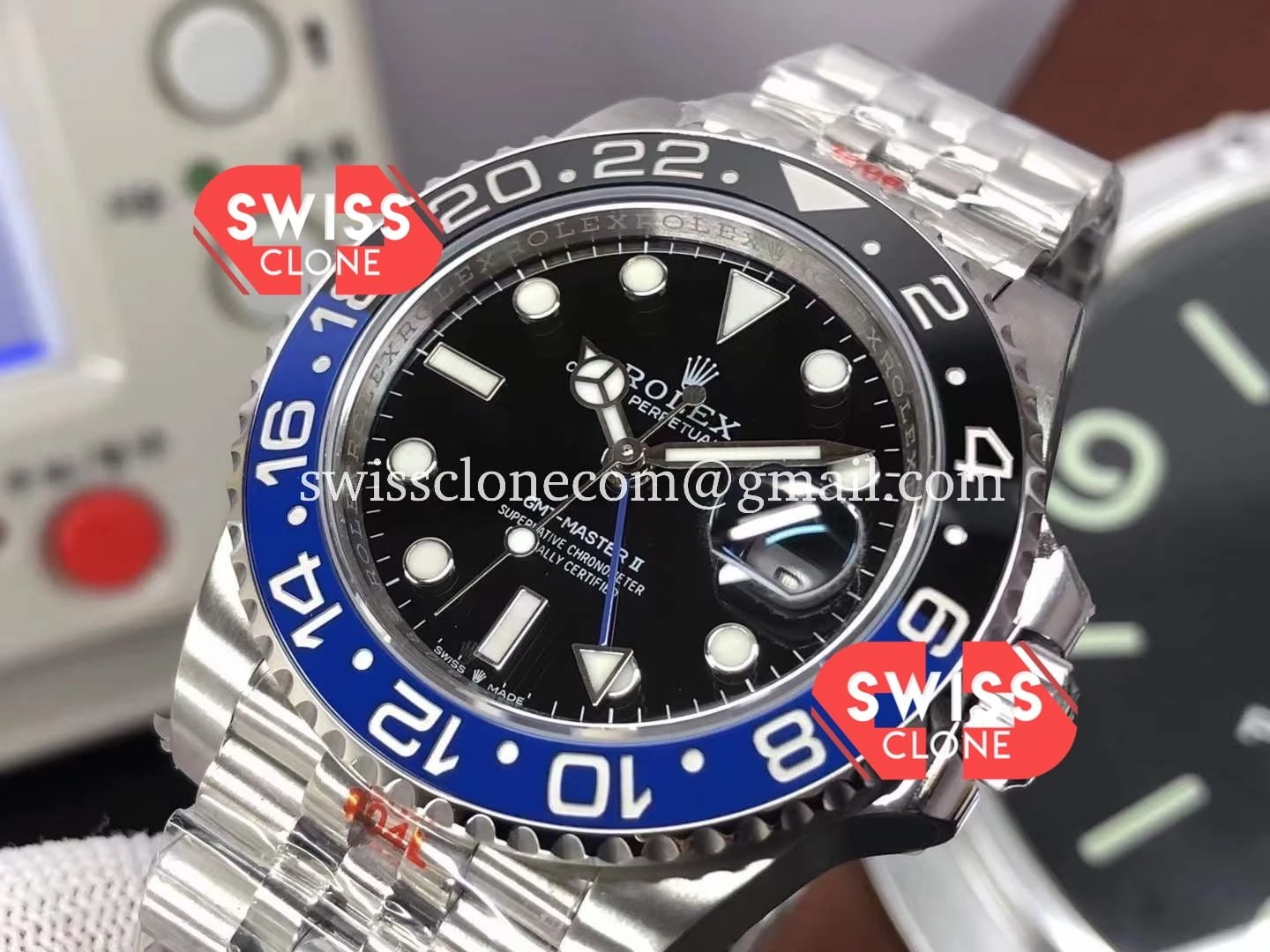 Rolex GMT Masters II 126710BLNR Batgirl Cal.3285 1:1 Super Clone - Caseback & Cloned Calibre Movement