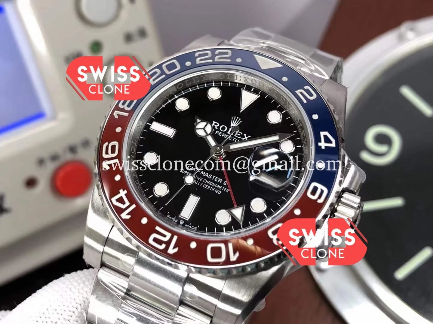 Rolex GMT Masters II 126719BLRO Pepsi Bezel 904L 1:1 Super Clone - Clasp & Bracelet Finishing